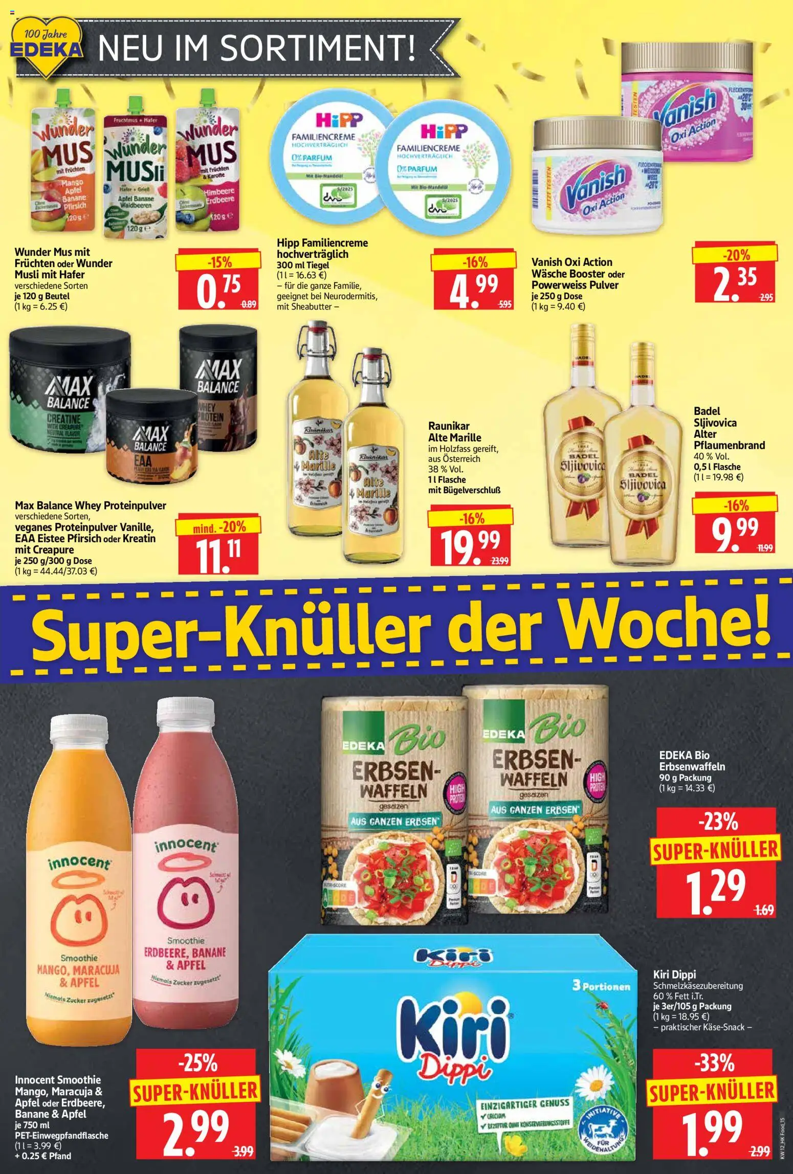HERKULES Prospekt 	 – gültig ab 16.03.2026 | Seite: 15 | Produkte: Musli, Waffeln, Mango, Erbsen