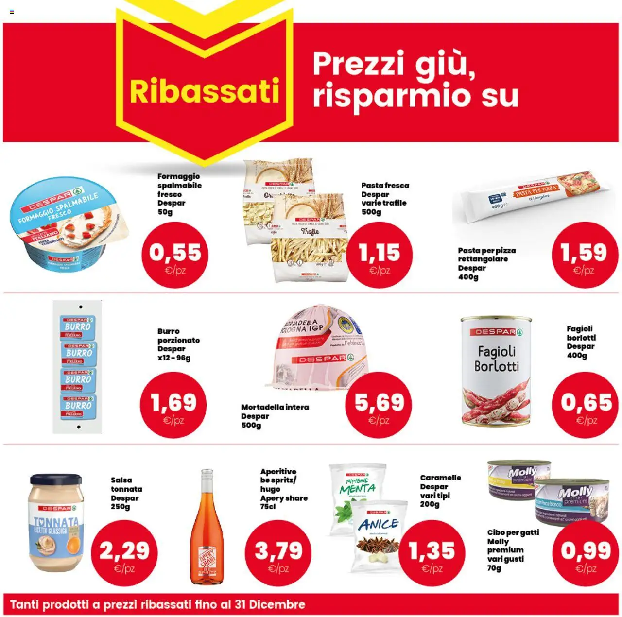 Volantino Interspar del 13.10.2025 | Pagina: 18 | Prodotti: Salsa, Formaggio, Menta, Aperitivo