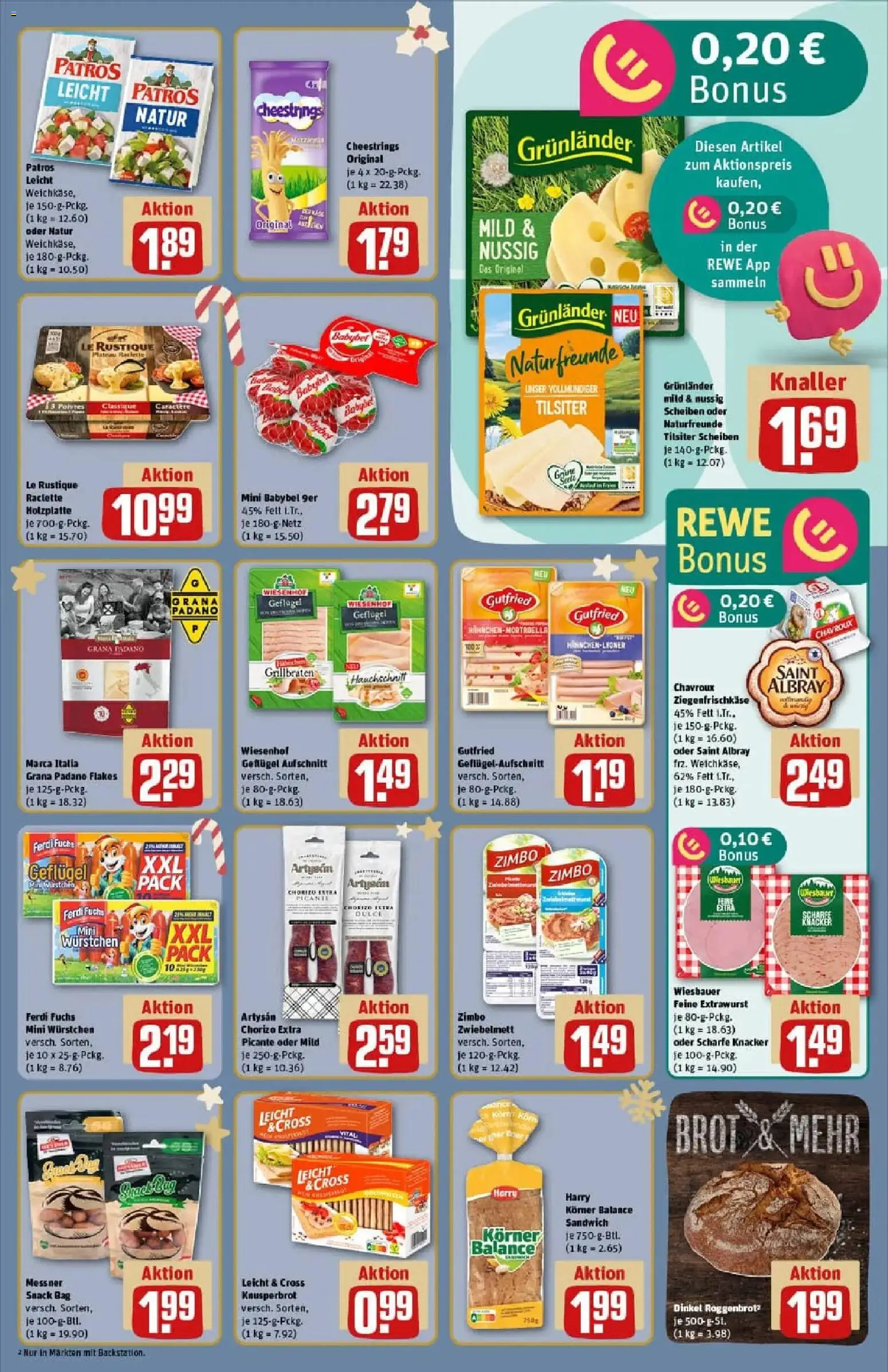 Rewe prospekt Krefeld	 – gültig ab 07.12.2025 | Seite: 11 | Produkte: Patros, Grunlander, Babybel, Brot