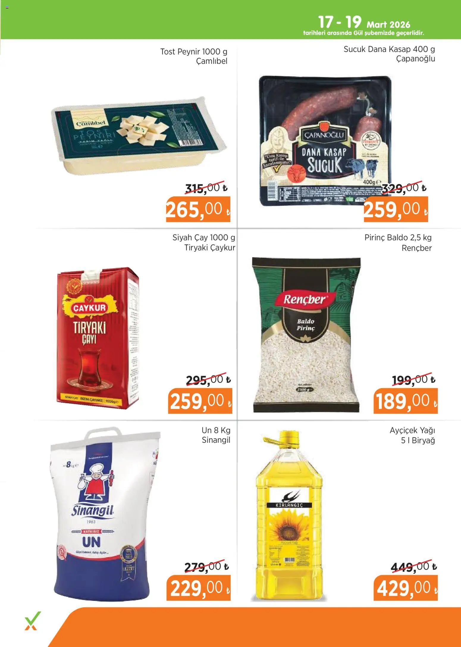 Hakmar Express - Açılış Mağazalarımız - 17.03.2026 tarihinden itibaren geçerlidir | Sayfa: 2 | Ürünler: Gül, Peynir, Çay, Sucuk