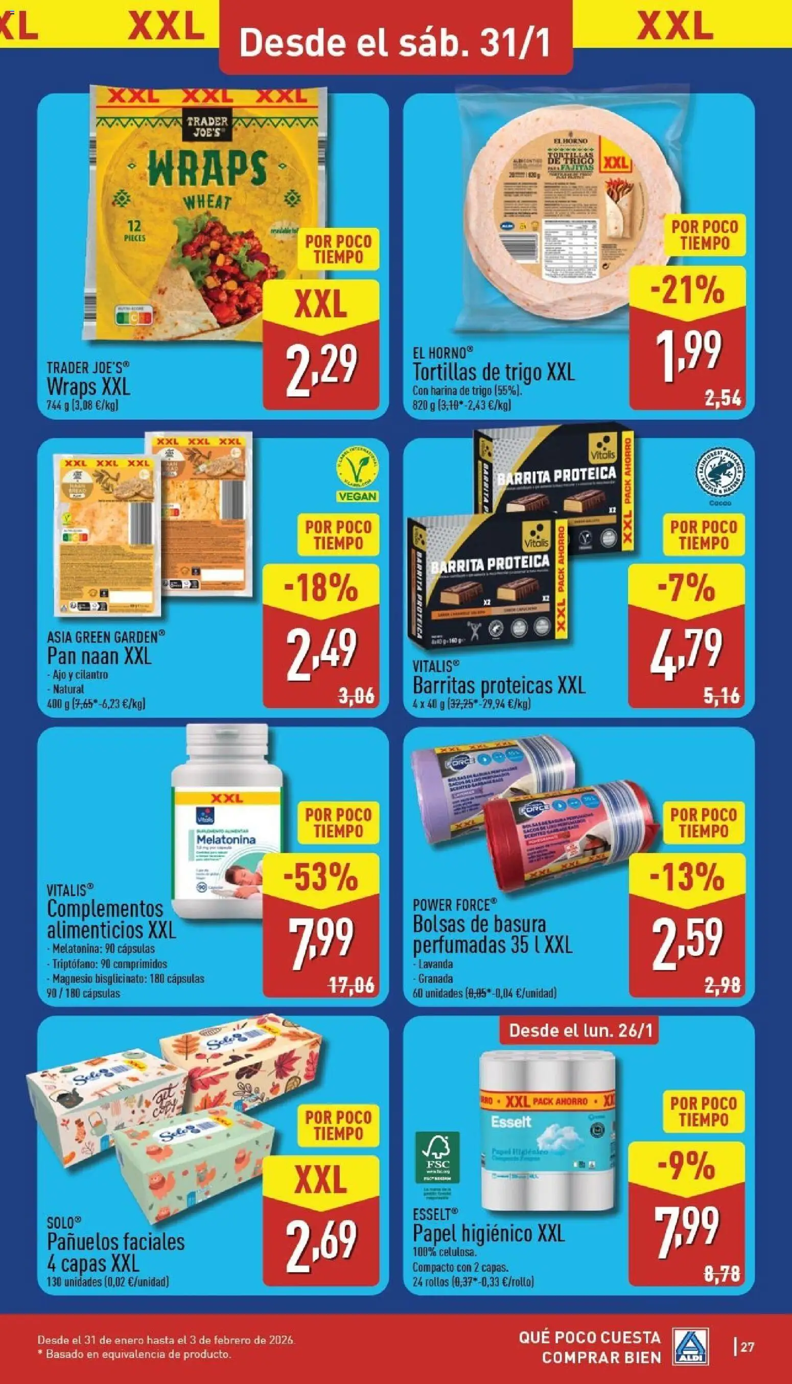 Aldi folleto Canarias │ válido desde el 26.01.2026 | Página: 27 | Productos: El horno, Pan, Papel higienico, Horno