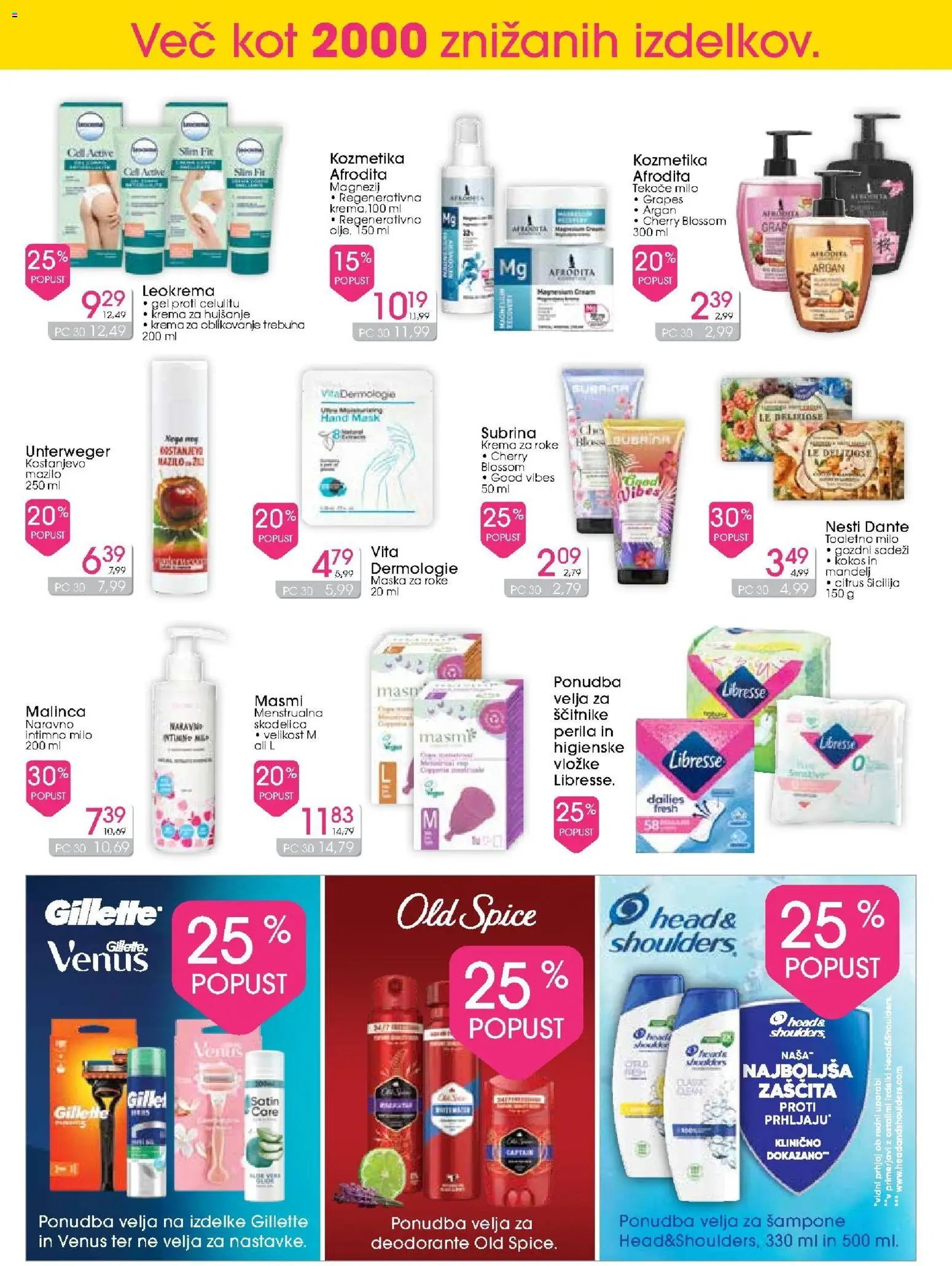 Novi Tuš drogerija katalog ponudbe – veljaven od 11.03.2026 | Stran: 8 | Izdelki: Menstrualna skodelica, Krema, Maska, Krema za roke