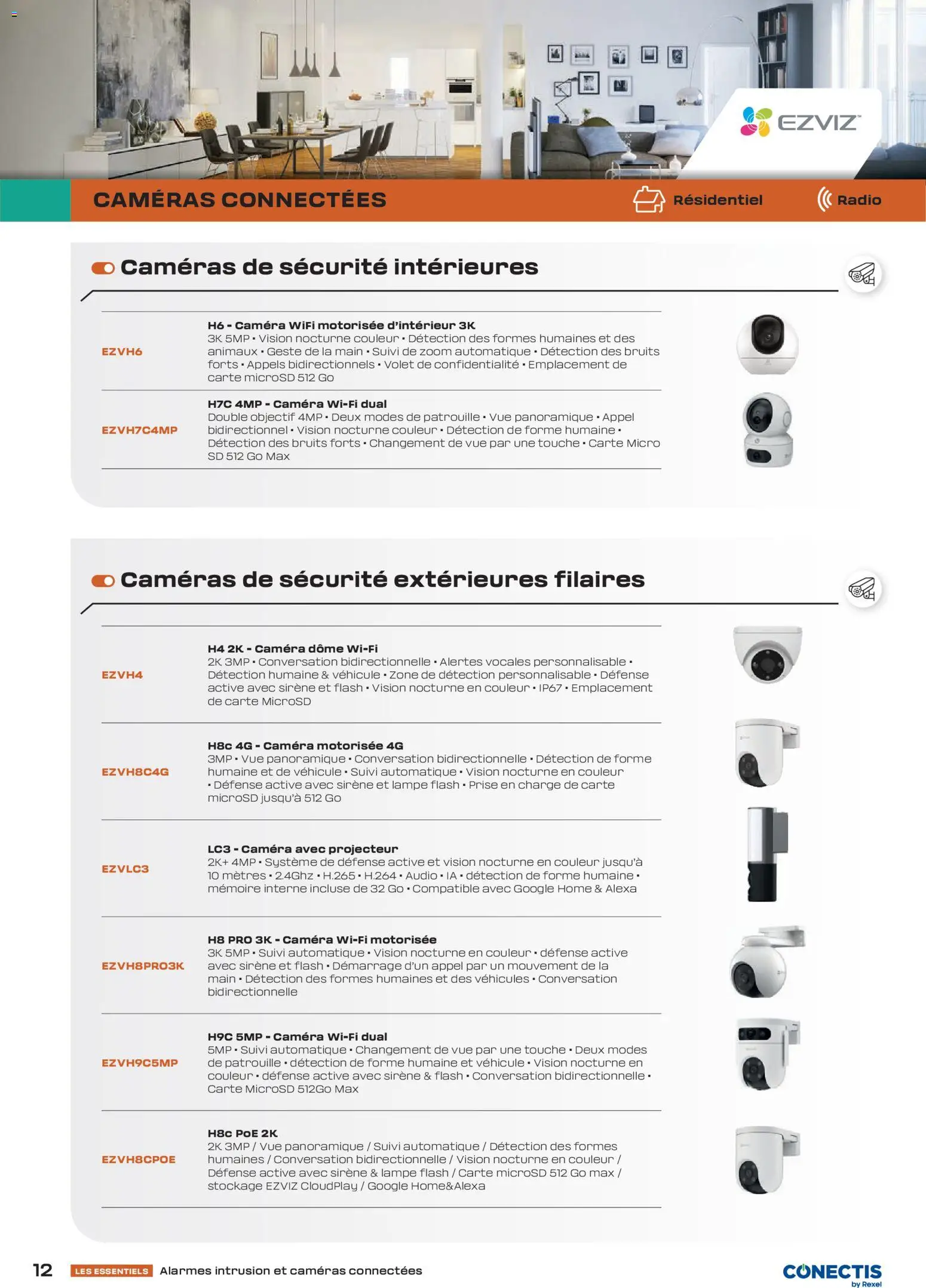 {H1} | Page: 12 | Produits: Audio, Prise, Lampe, Projecteur