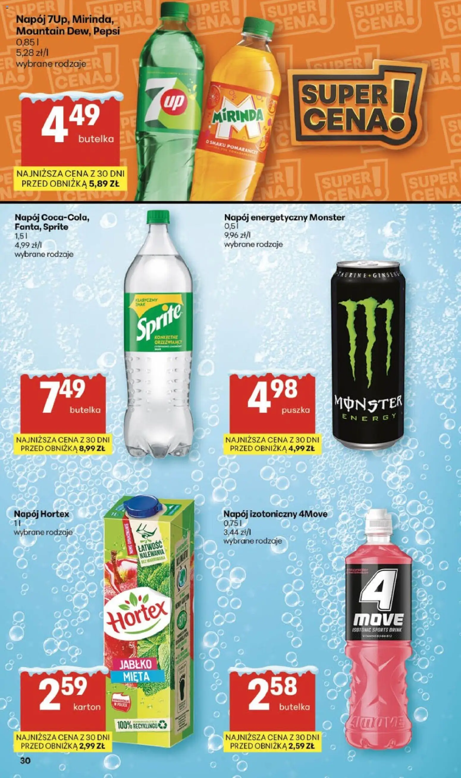 Delikatesy Centrum Gazetka od 29.01.2026 | Strona: 30 | Produkty: Pepsi, Sprite, Mięta