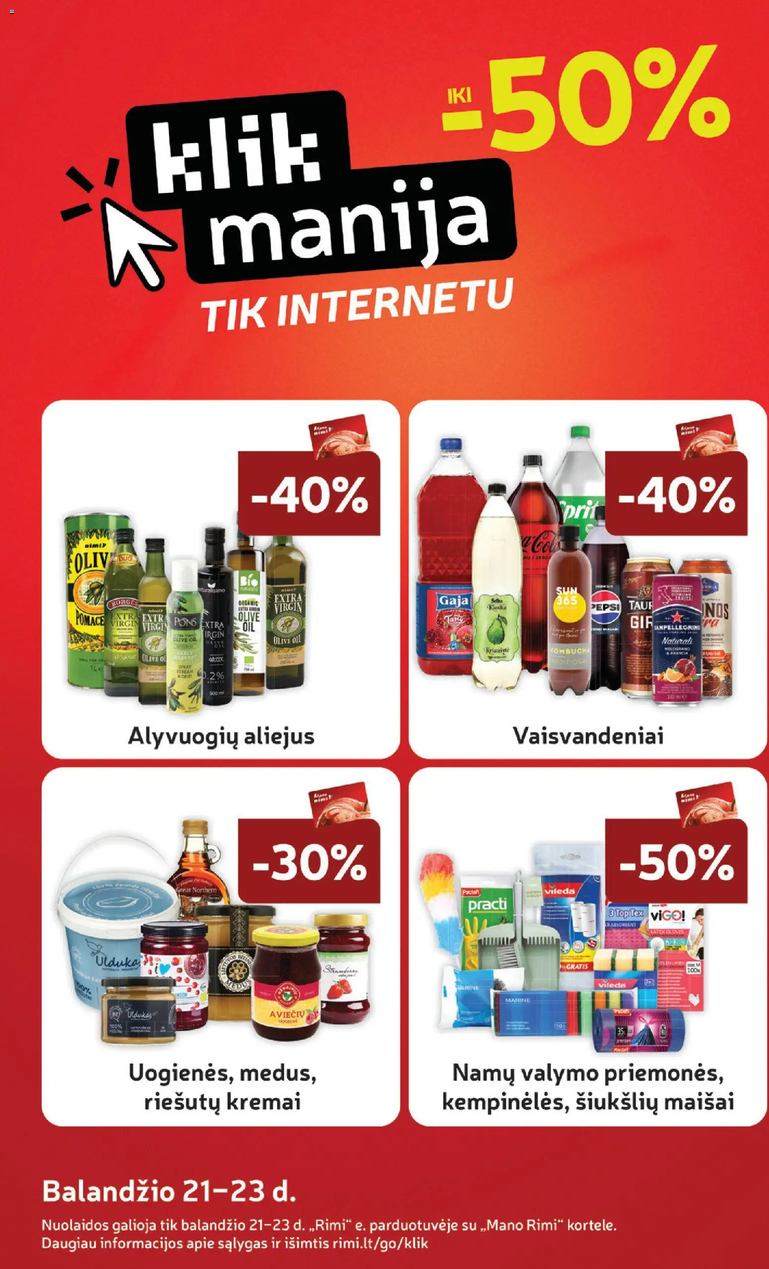 Rimi akcijos nuo 21.04.2026 | Puslapis: 31 | Prekių: Aliejus