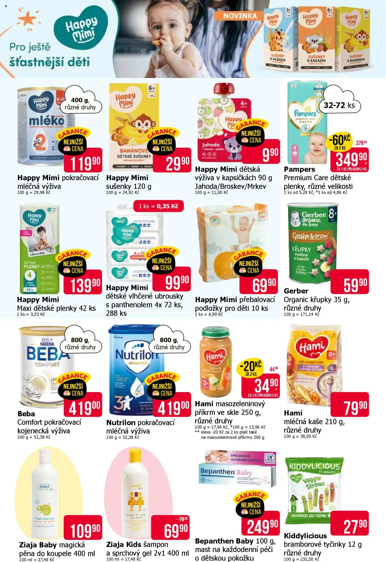 TETA Drogerie leták od 26.02.2026 | Strana: 13 | Produkty: Pampers Premium Care, Beba, Příkrmy, Bepanthen