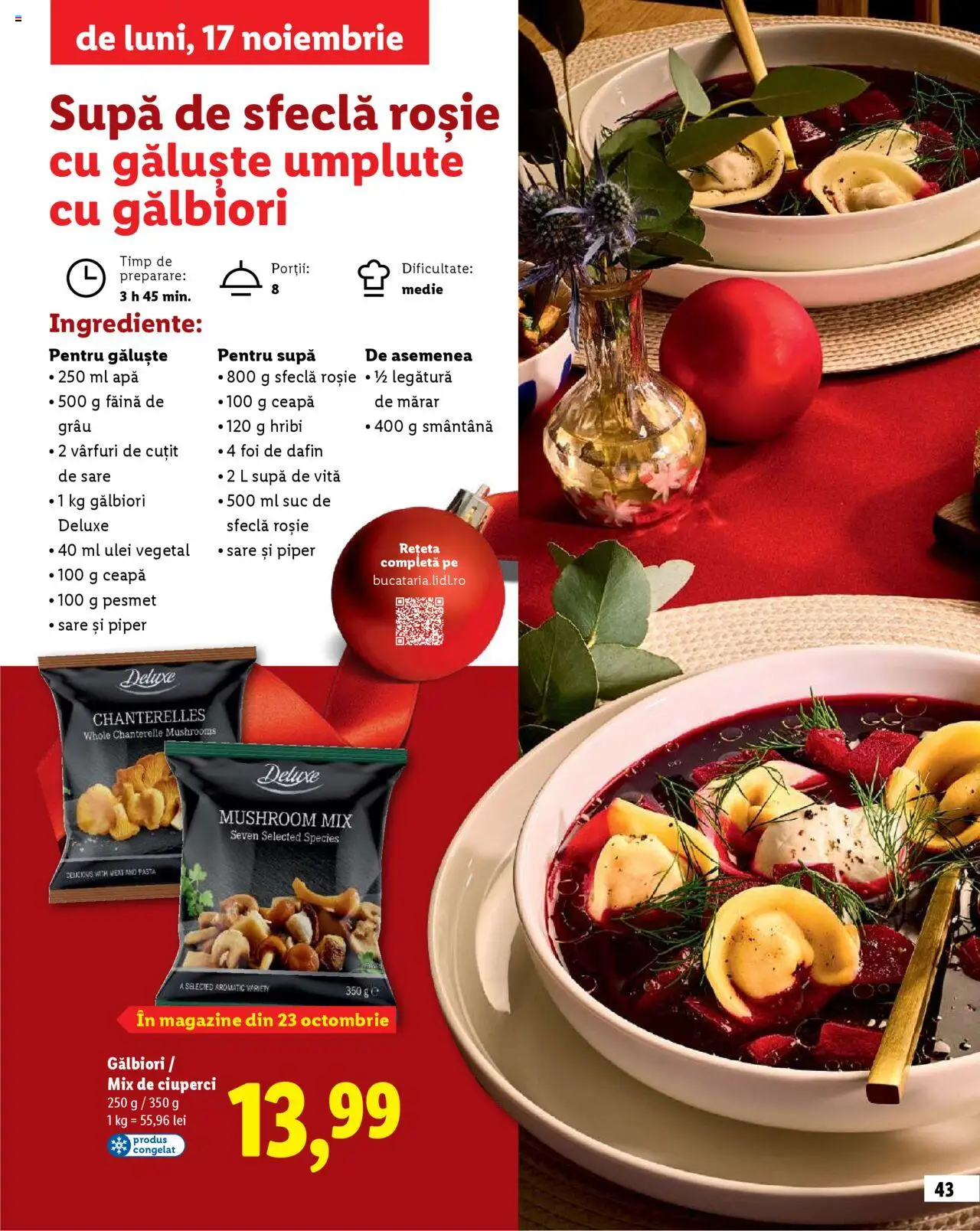 Noul catalog Lidl – valabil de la 23.10.2025 | Pagină: 43 | Produse: Mărar, Făină, Sare, Sfeclă