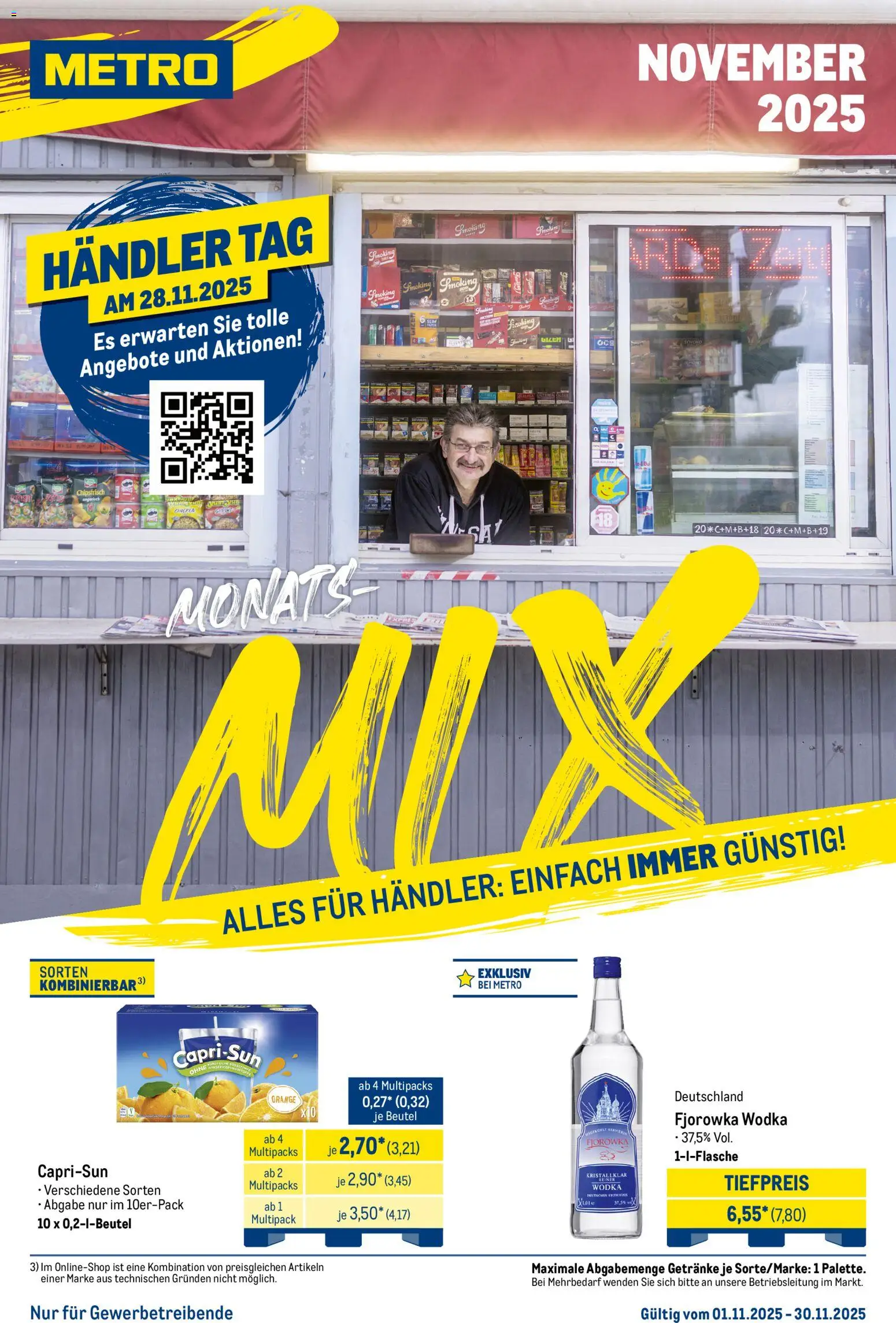 Metro Monats-Mix – gültig ab 01.11.2025 | Seite: 1