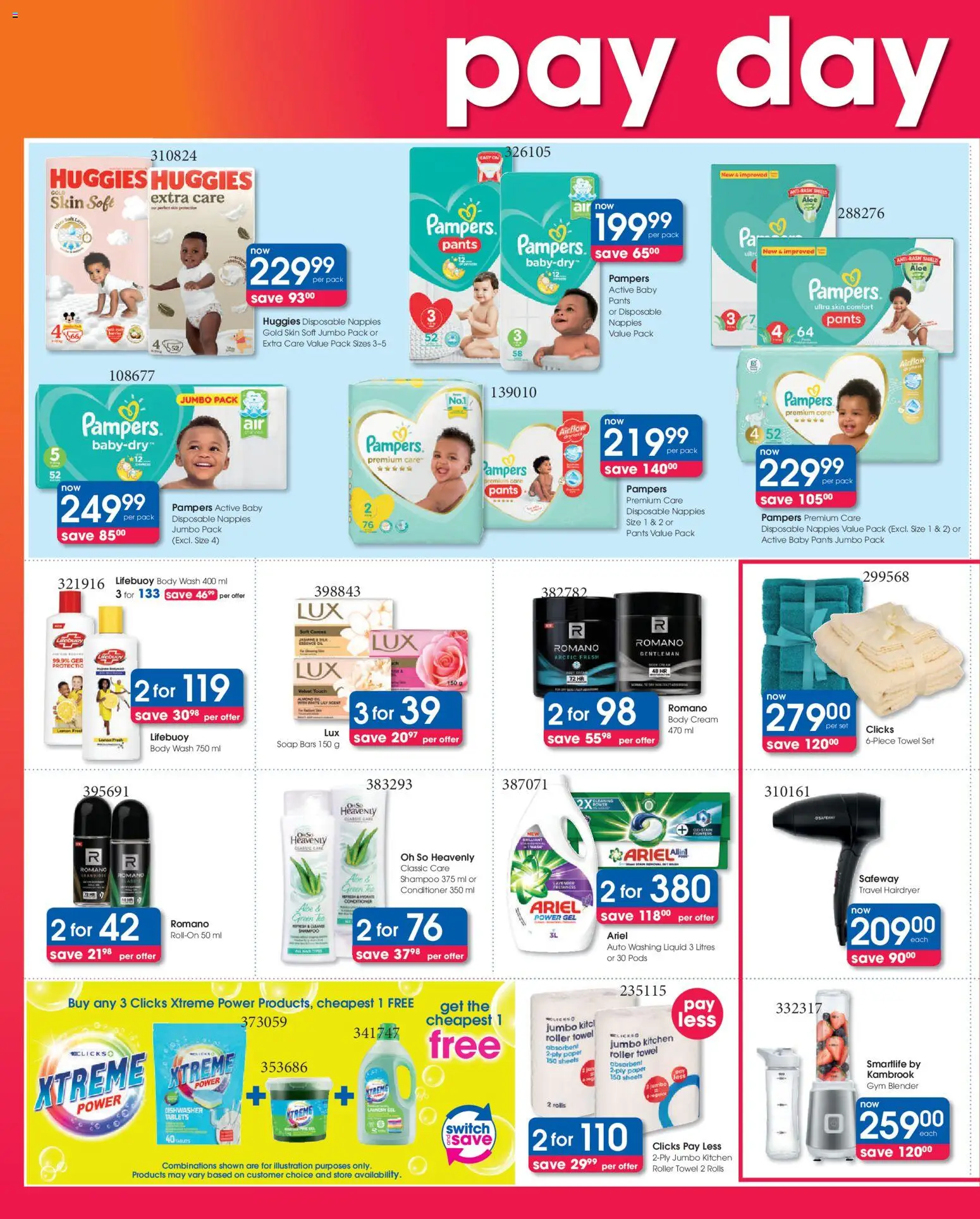 New Clicks catalogue – valid from 30.12.2025 | Page: 2 | Products: Pants, Dishwasher, Cream, Body wash