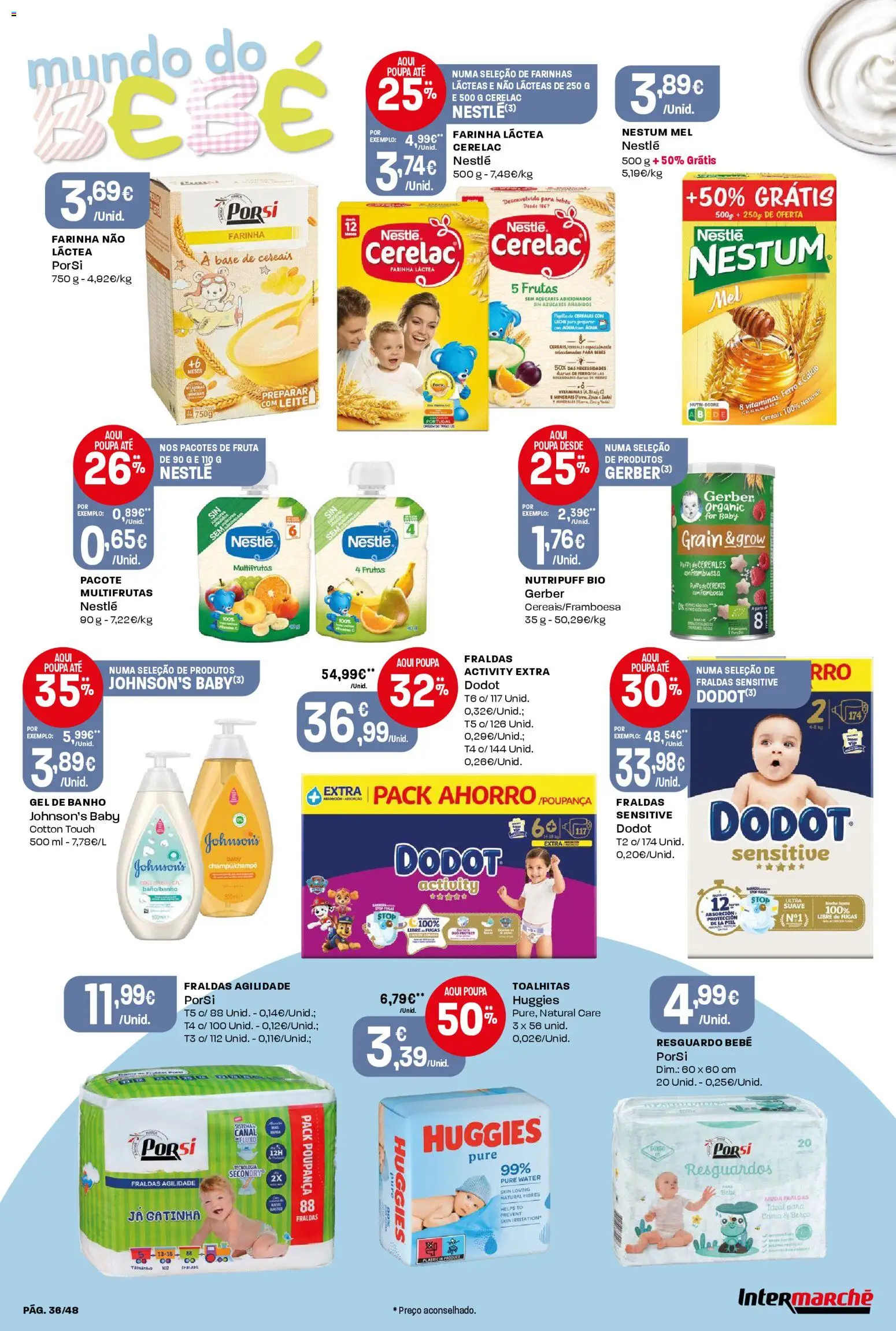 Intermarché - Black Friday │ válido de 27.11.2025 | Página: 36 | Produtos: Farinha láctea, Base, Nestlé, Cereais