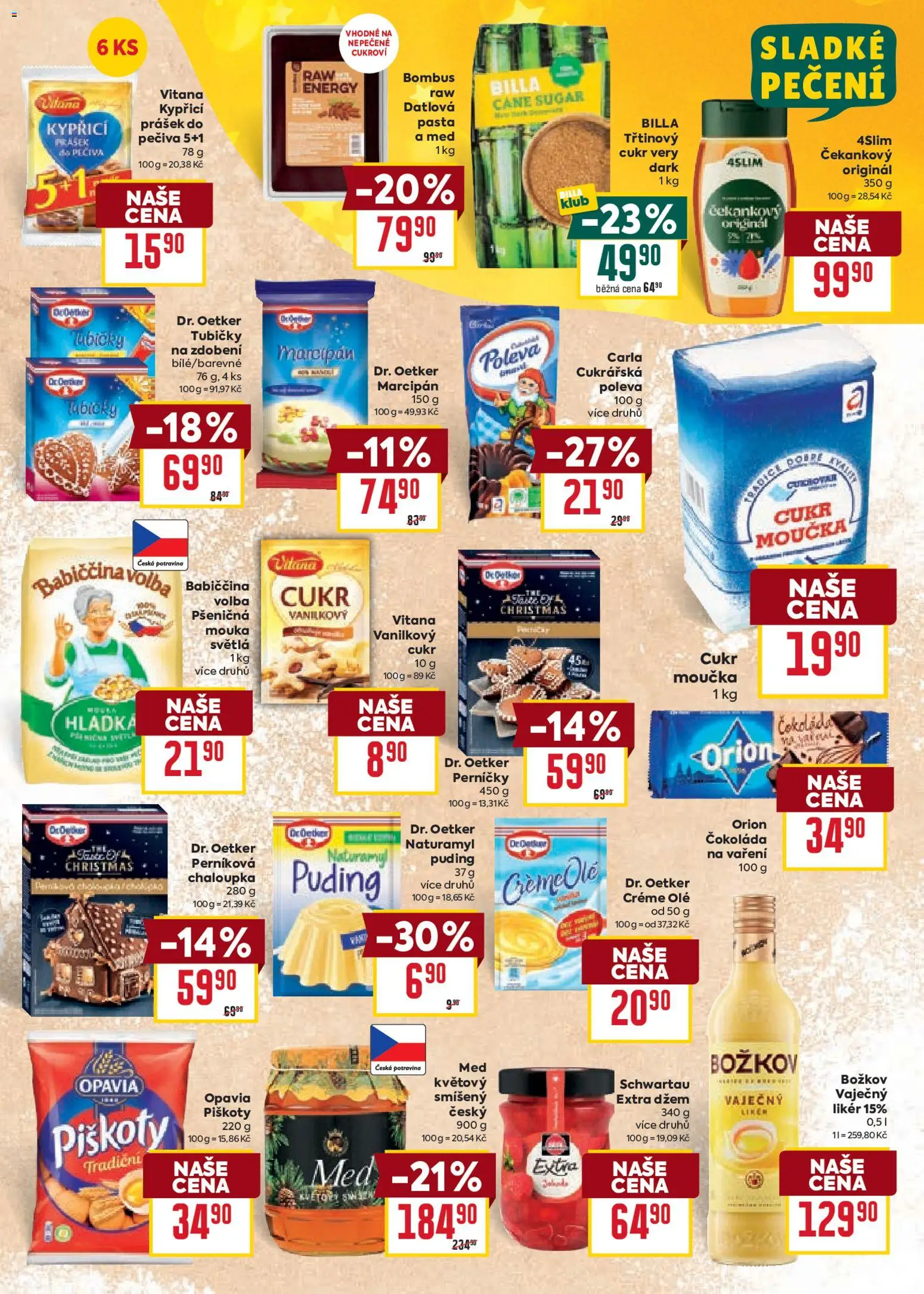 Billa Velký leták od 29.10.2025 | Strana: 15 | Produkty: Džem, Puding, Božkov, Cukroví