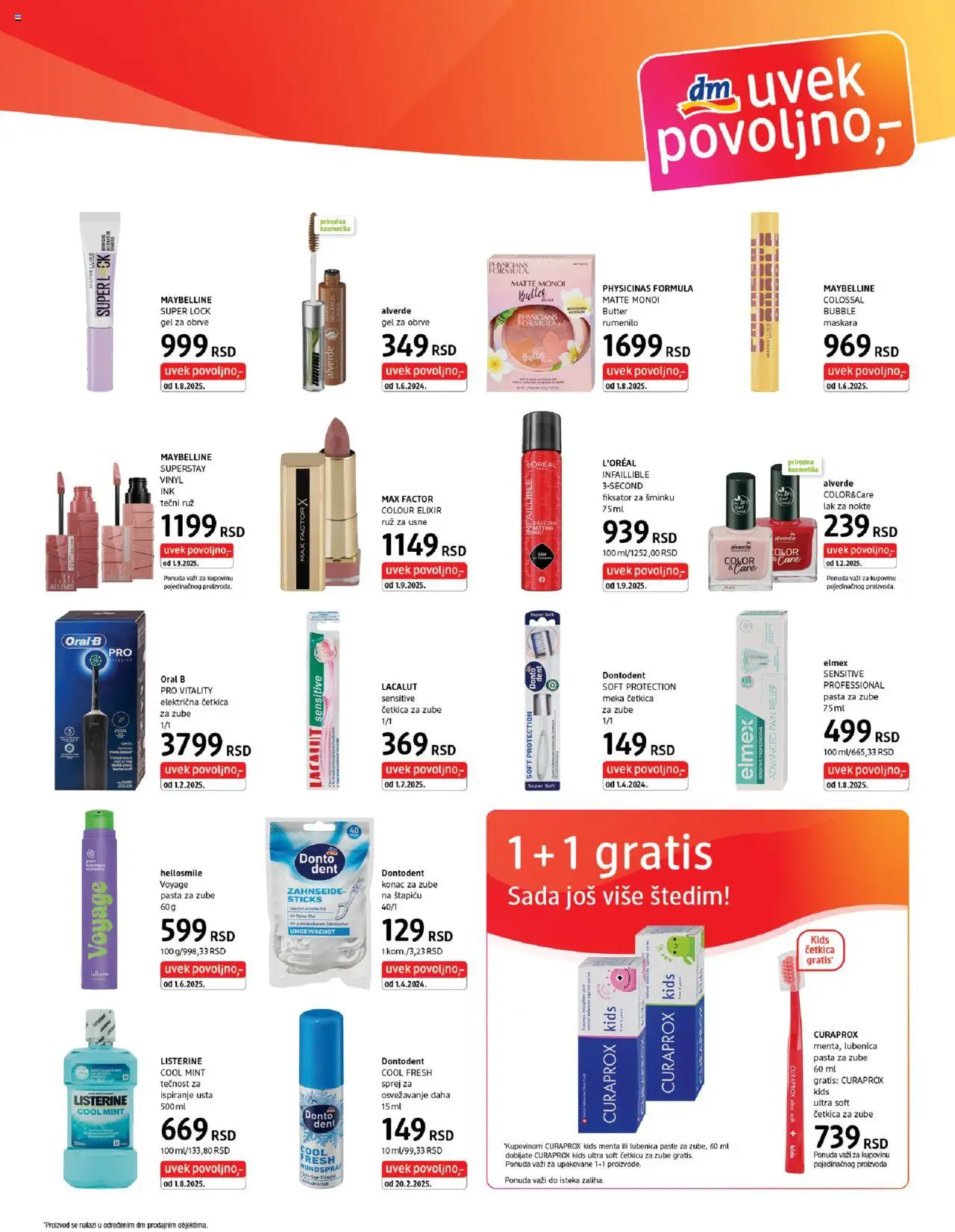 DM Drogerie katalog - važi od 16.09.2025 | Strana: 3 | Proizvode: Električna četkica, Maskara, Četkica za zube, Tečnost za ispiranje usta