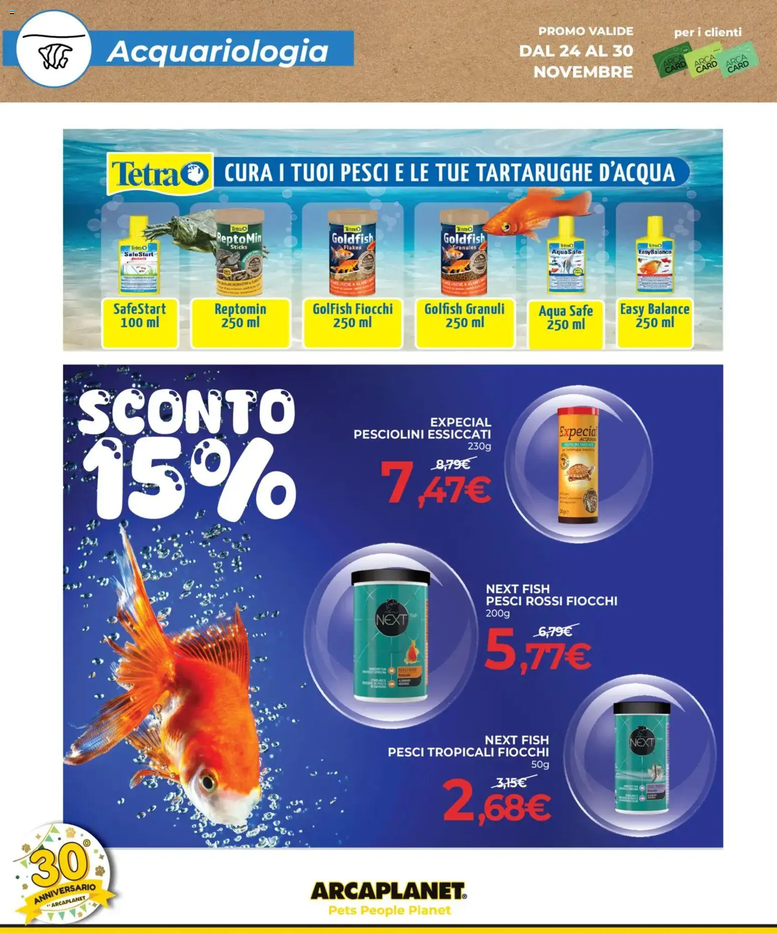 Volantino Arcaplanet del 24.11.2025 | Pagina: 28 | Prodotti: Fiocchi, Acqua