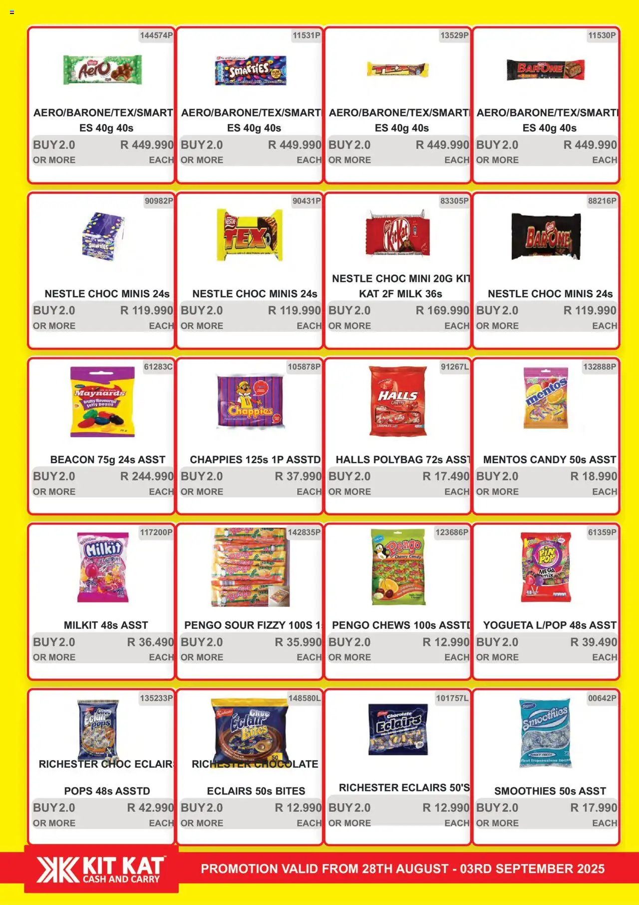 KIT KAT Cash & Carry - Weekly Traders Special │ valid from 28.08.2025 | Page: 3 | Products: Beans, Milk, Chocolate, Lozenges