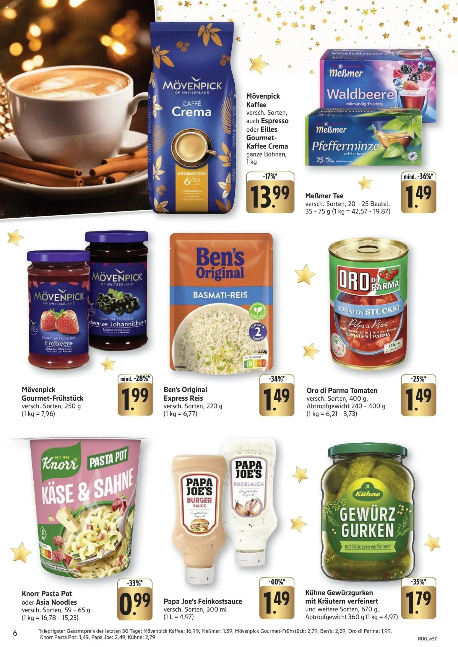 Edeka prospekt Gengenbach	 – gültig ab 08.12.2025 | Seite: 6 | Produkte: Basmatireis, Messmer, Pasta, Tee