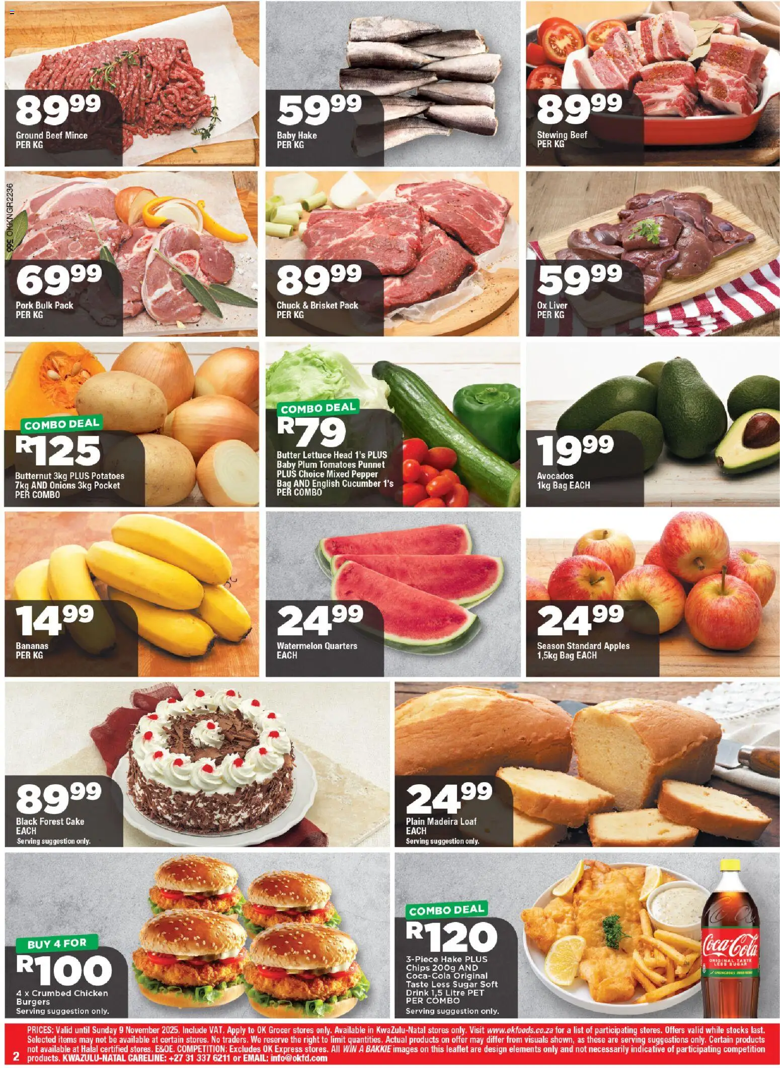 New OK Foods catalogue – valid from 24.10.2025 | Page: 2 | Products: Drone, Butter, Pork, Sugar