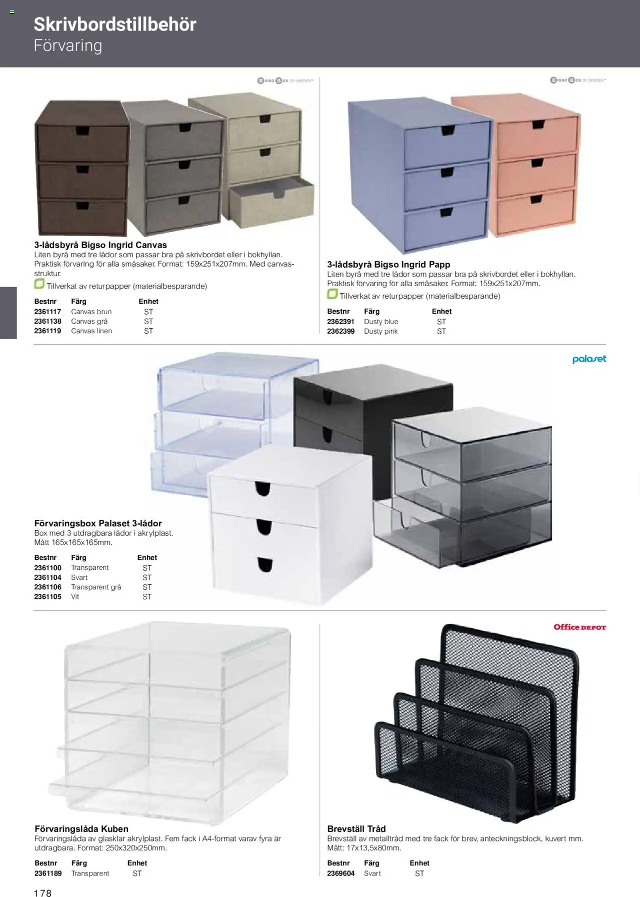 Office Depot reklamblad aktuell från 15.02.2024 | Sida: 180 | Produkter: Byrå, Kuvert