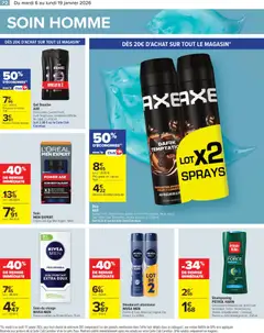 Carrefour - Prévisualisation de Carrefour Toutes en beauté valide à partir de 06.01.2026 | Page: 34 | Produits: Alcool, Shampooing, Gel douche, Crème