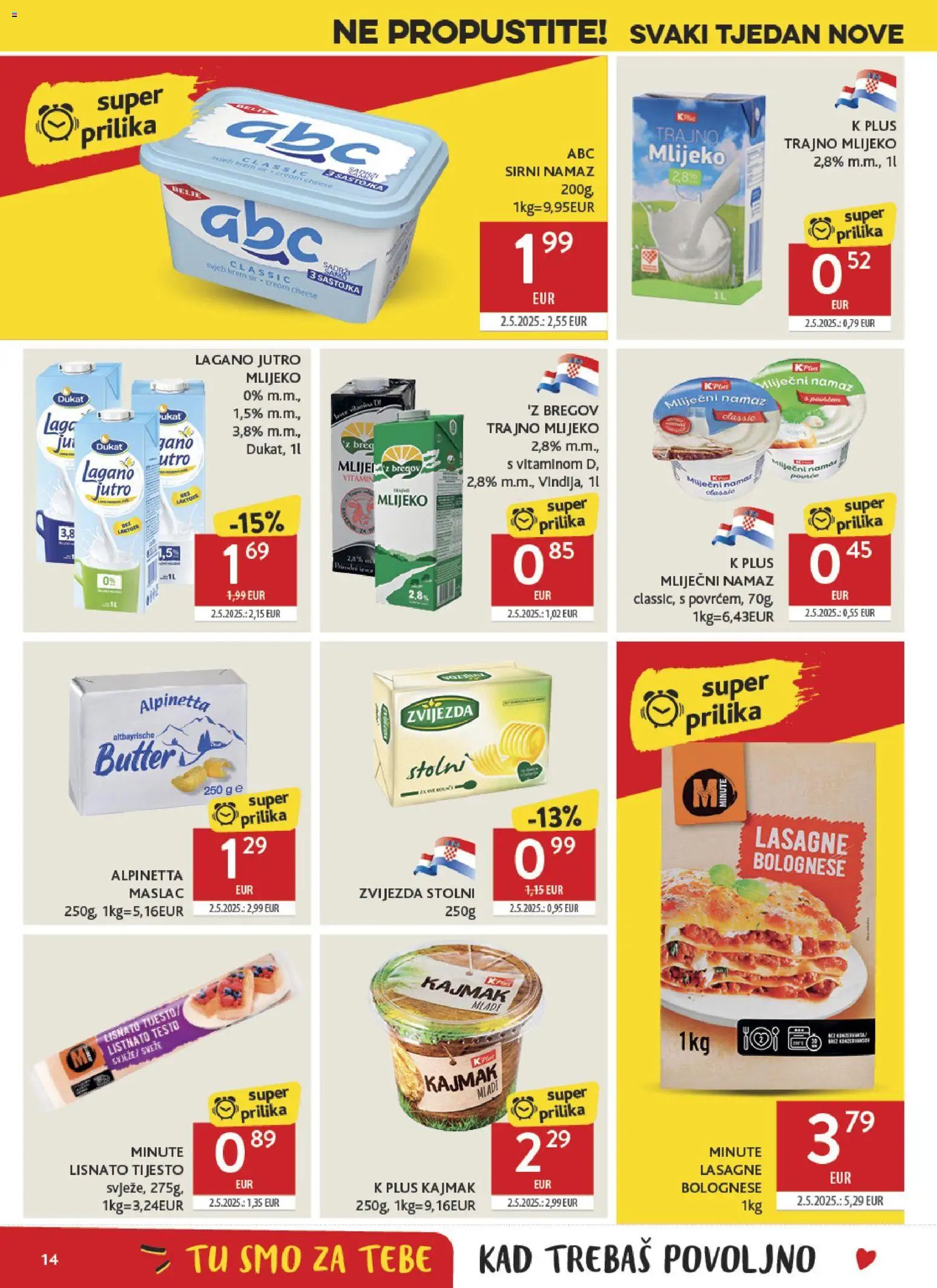 Konzum HR akciós ujság - amely érvényes a következő dátumtól: 29.04.2026 | Oldal: 14 | Termékek: Lasagne
