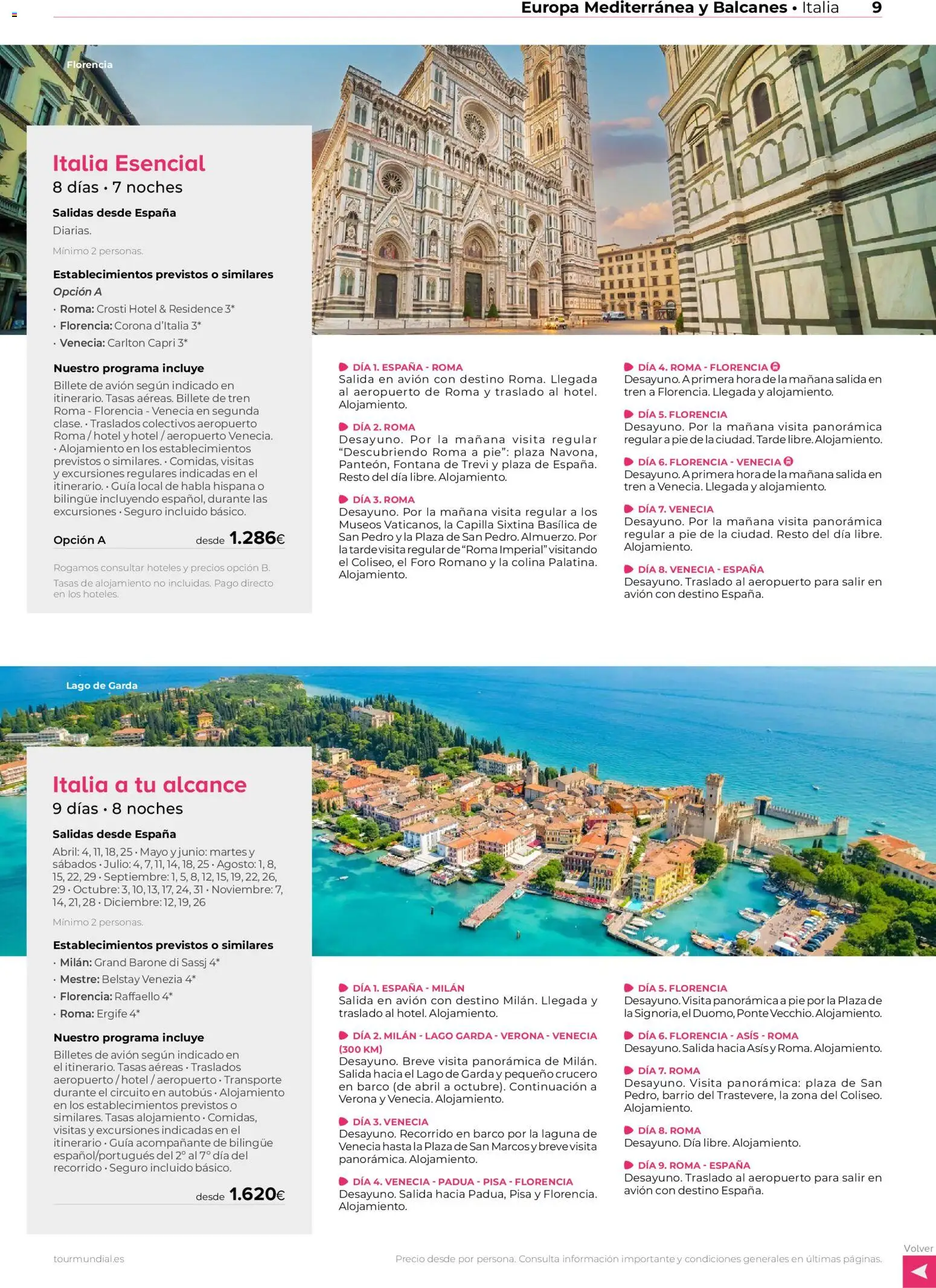 Viajes El Corte Inglés Europa │ válido desde el 01.01.2026 | Página: 9