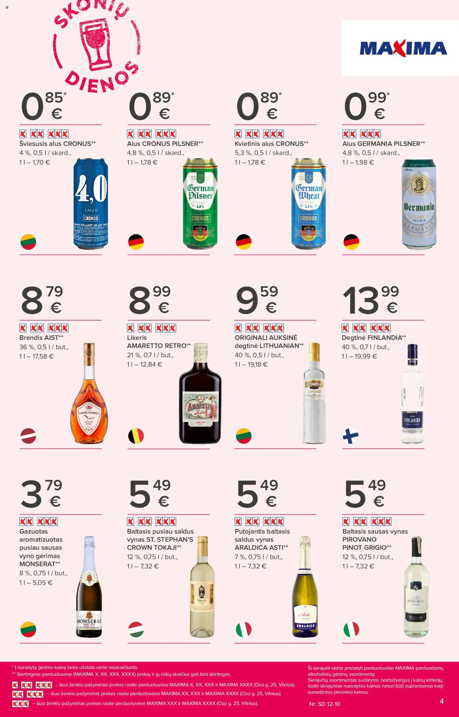 MAXIMA akcijos nuo 27.11.2025 | Puslapis: 4 | Prekių: Degtinė, Vynas, Alus