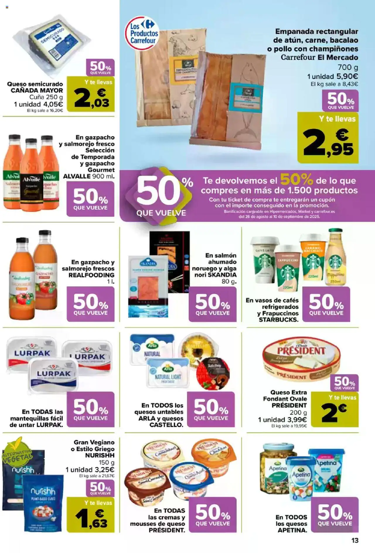 Carrefour folleto │ válido desde el 08.08.2025 | Página: 15 | Productos: Vasos, Té, Gazpacho, Cuna