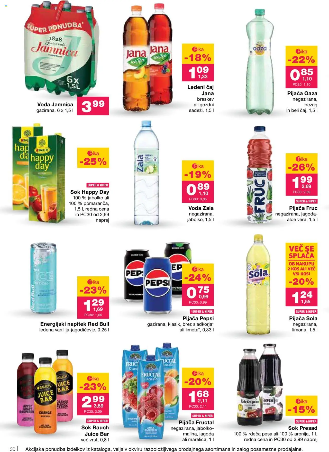 Novi Mercator katalog ponudbe – veljaven od 02.10.2025 | Stran: 30 | Izdelki: Kos, Caj, Pesa, Breskev