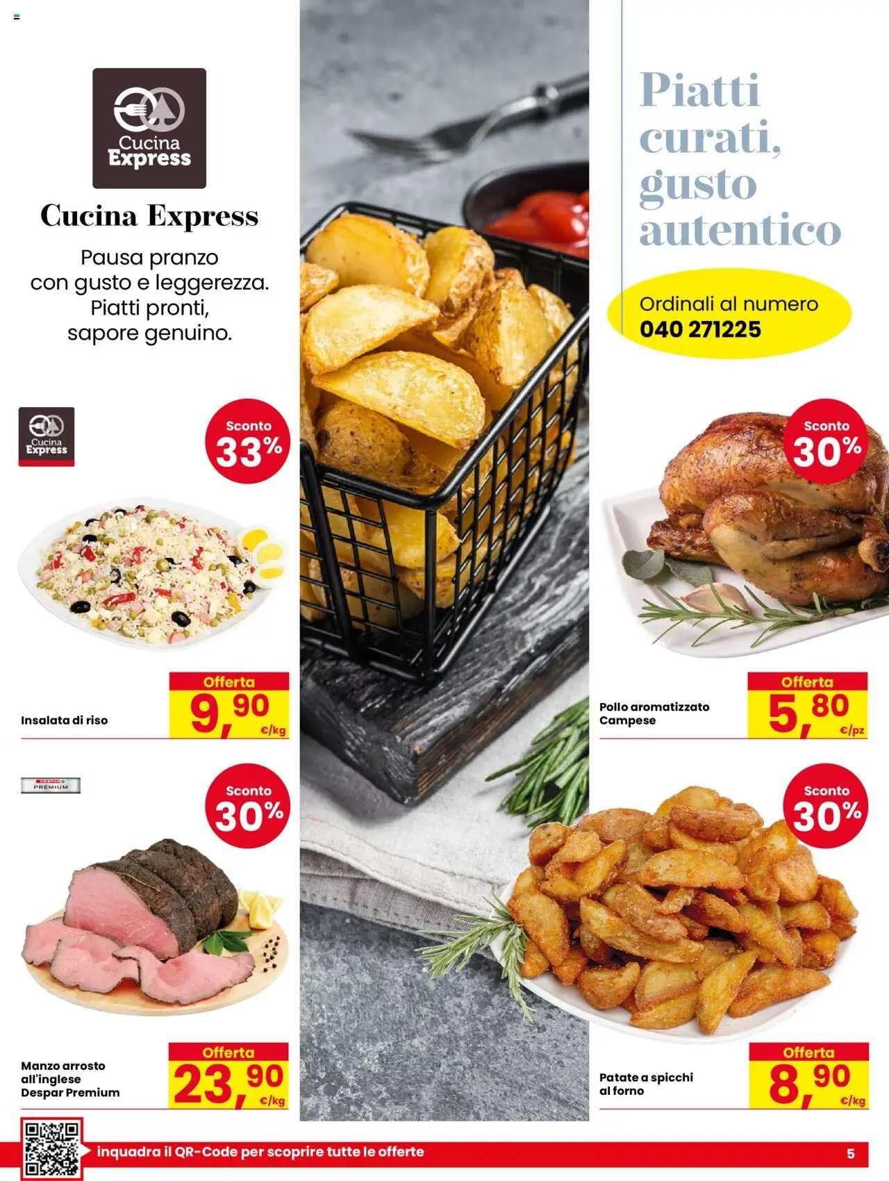 Volantino Despar del 07.08.2025 | Pagina: 5 | Prodotti: Riso, Manzo, Insalata, Forno