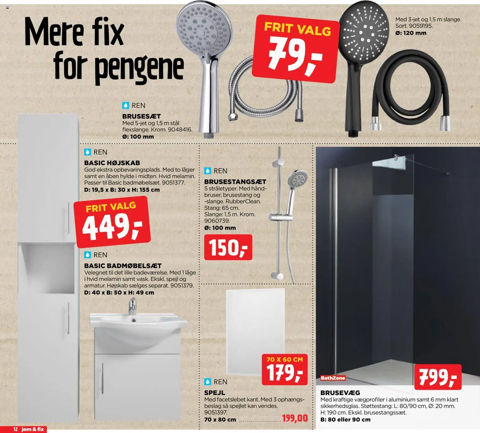 Jem & fix tilbudsavis – gyldig fra 02.11.2025 | Side: 12 | Produkter: Hylde, Spejl