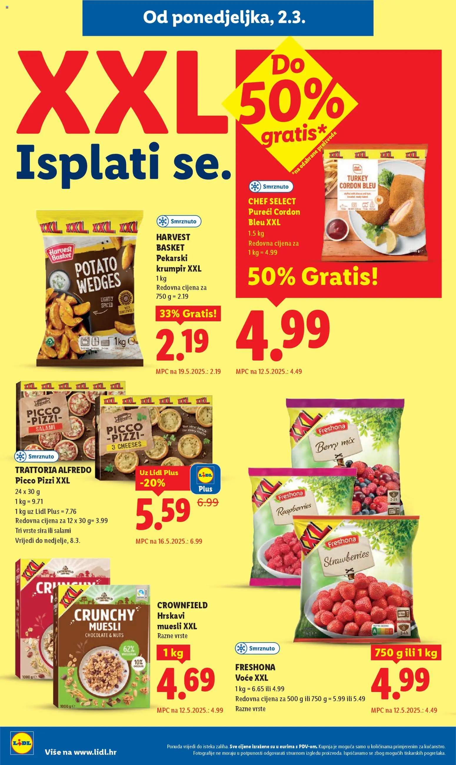 Lidl katalog | vrijedi od 02.03.2026 | Stranica: 14 | Proizvodi: Pizza, Krumpir, Voće