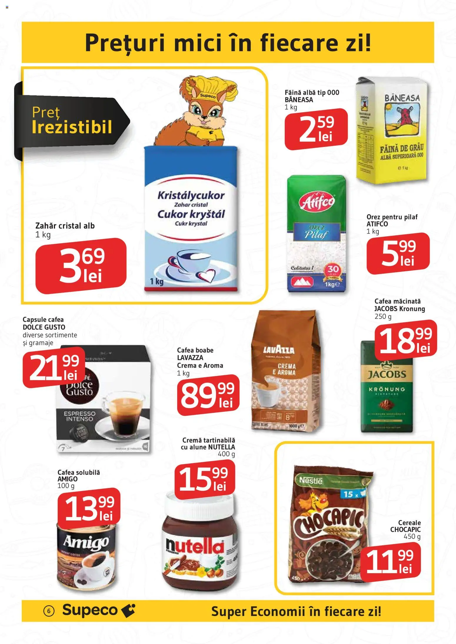 Noul catalog Supeco – valabil de la 27.11.2025 | Pagină: 6 | Produse: Cremă, Cafea, Făină, Orez