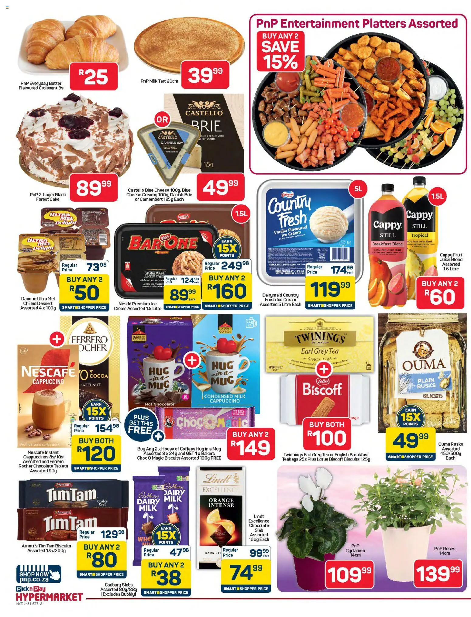 New Pick n Pay catalogue – valid from 24.04.2026 | Page: 2 | Products: Milk, Coffee, Cream, Ice cream