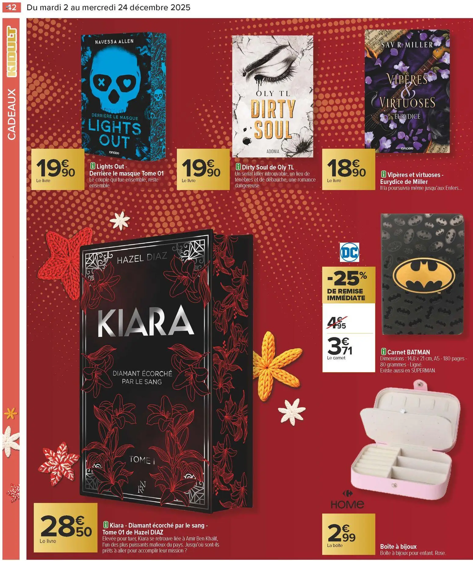 {H1} | Page: 44 | Produits: Masque, Bijoux, Livre