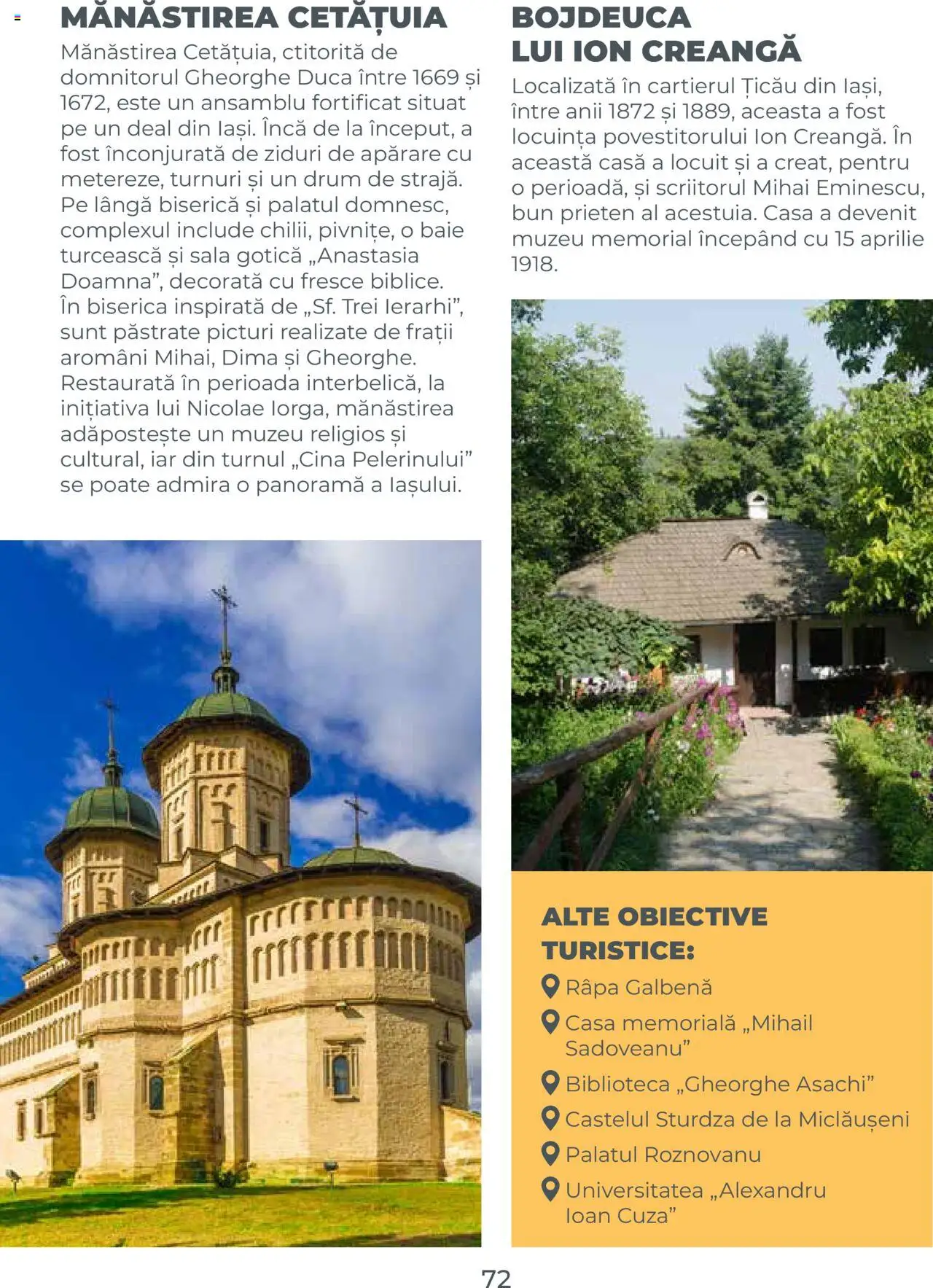 Metro catalog - Ghid de călătorie România – valabil de la 01.08.2025 | Pagină: 72 | Produse: Bibliotecă