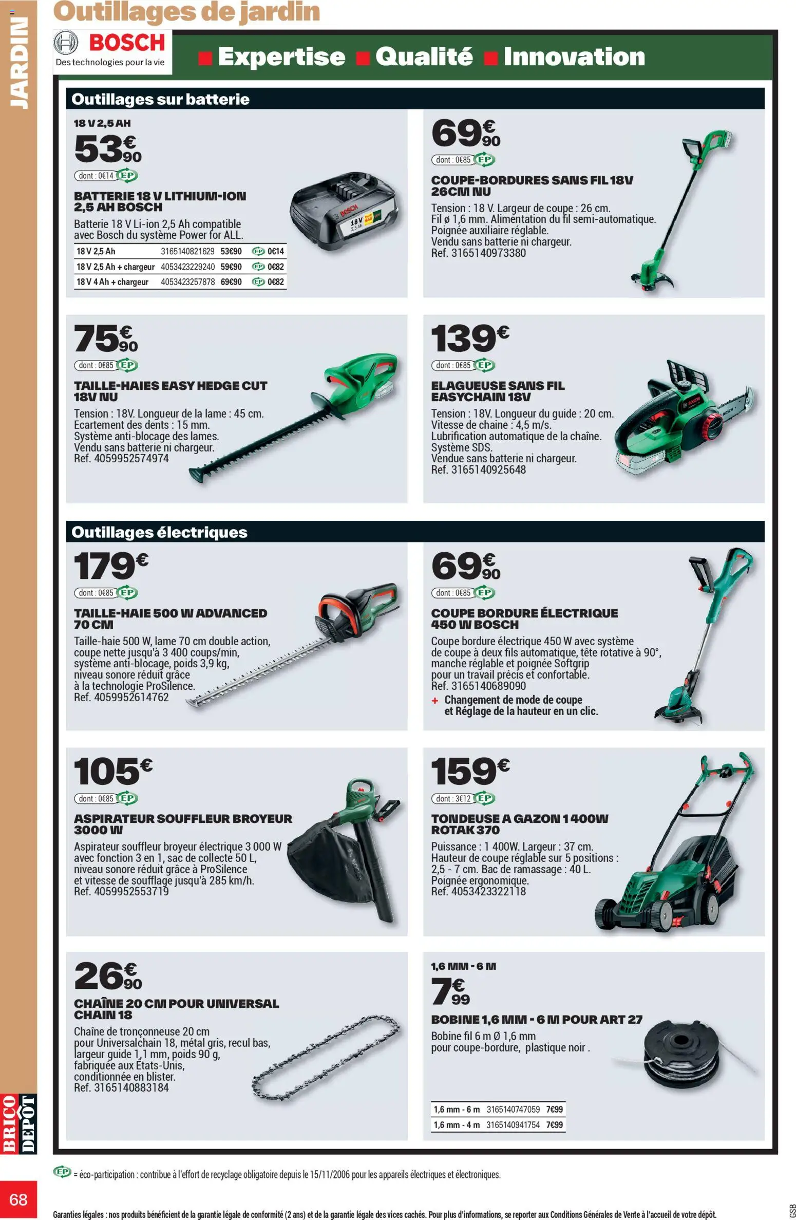 {H1} | Page: 68 | Produits: Coupe bordure, Poids, Tondeuse, Gazon