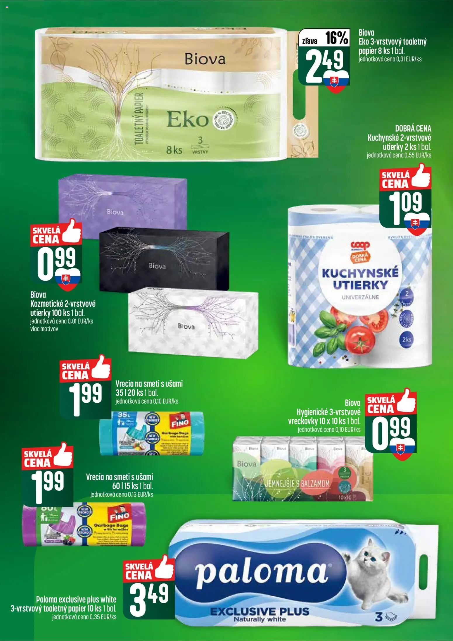 Nové COOP Jednota akcie – leták je platný od 05.03.2026 | Strana: 60 | Produkty: Toaletný papier