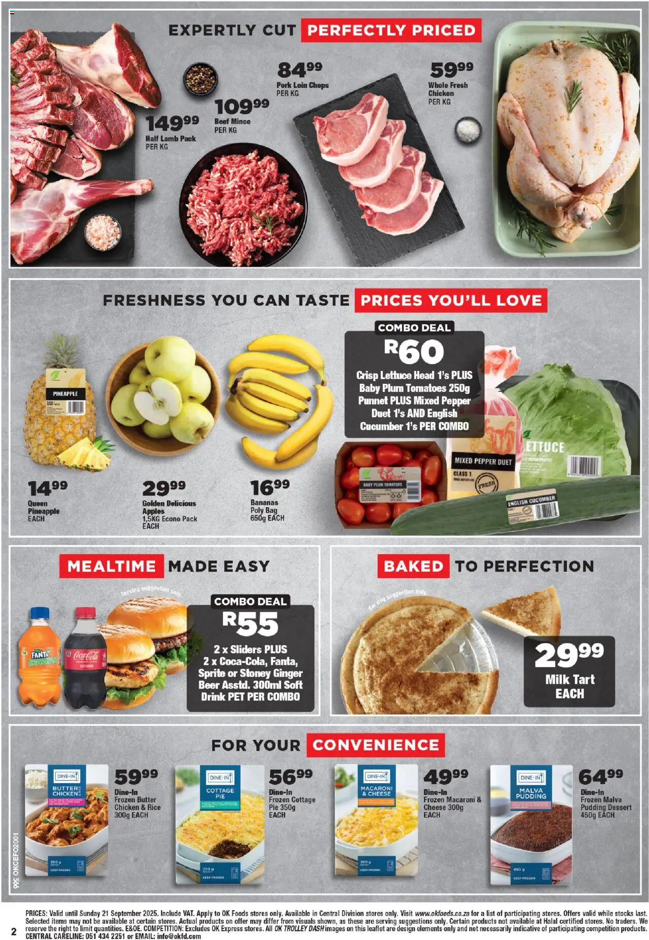 New OK Foods catalogue – valid from 10.09.2025 | Page: 2 | Products: Pork, Rice, Beef, Fanta