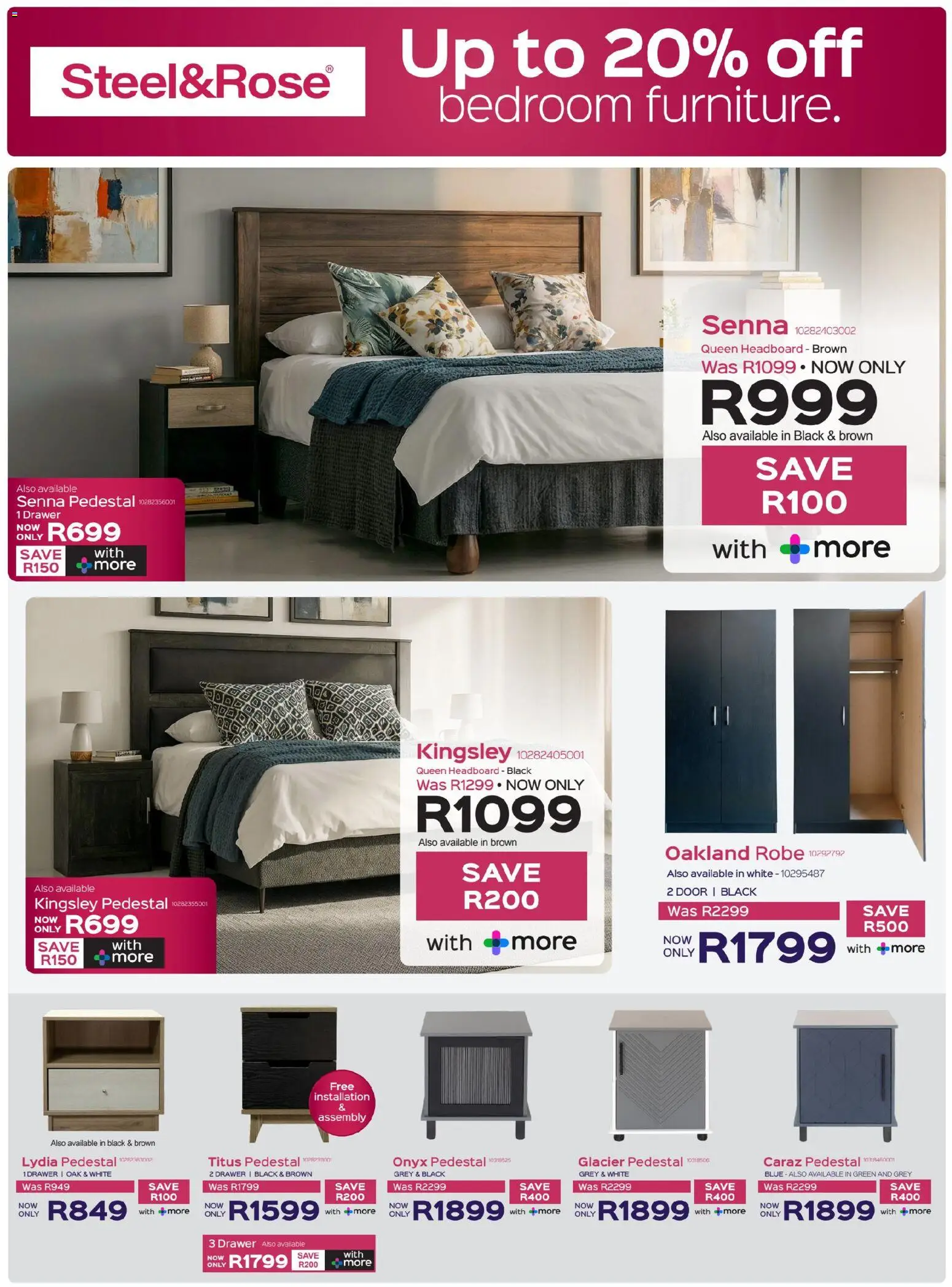 New Sleepmasters Specials catalogue – valid from 19.03.2026 | Page: 10 | Products: Pedestal, Headboard