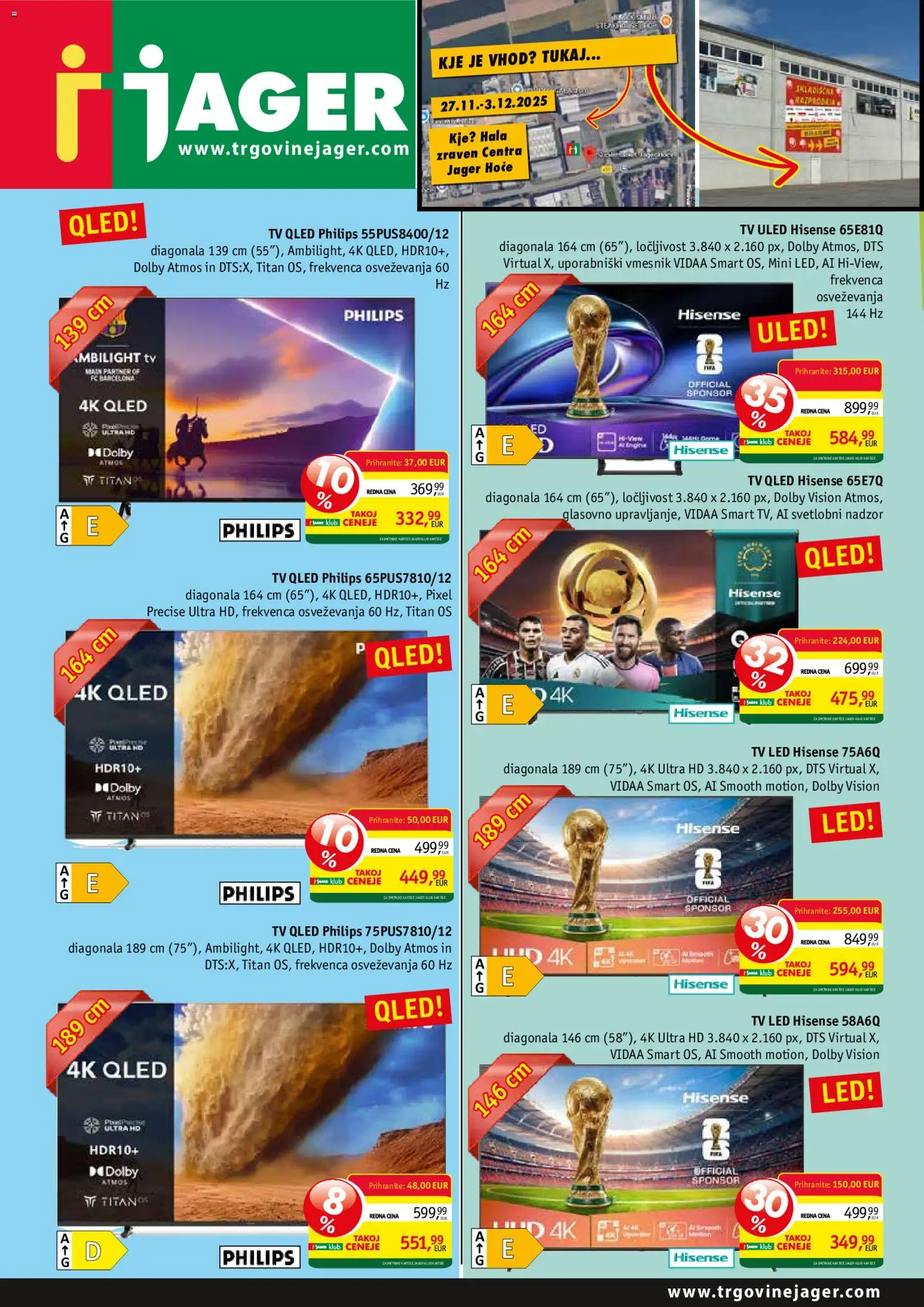 Novi Jager katalog ponudbe – veljaven od 27.11.2025 | Stran: 6 | Izdelki: Tv