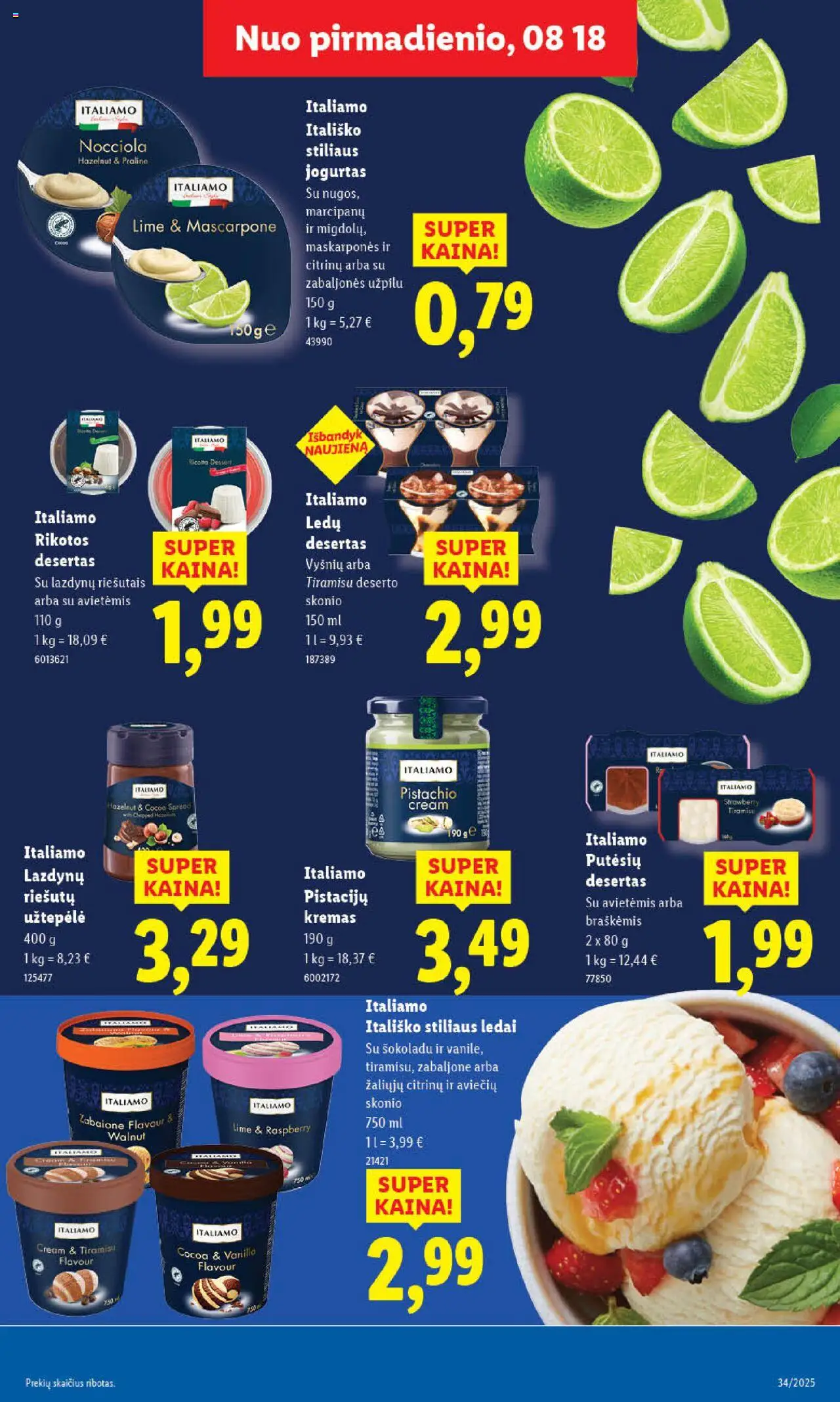 LIDL leidinys│galioja nuo 18.08.2025 | Puslapis: 29 | Prekių: Ledai, Užtepėlė, Kremas, Jogurtas