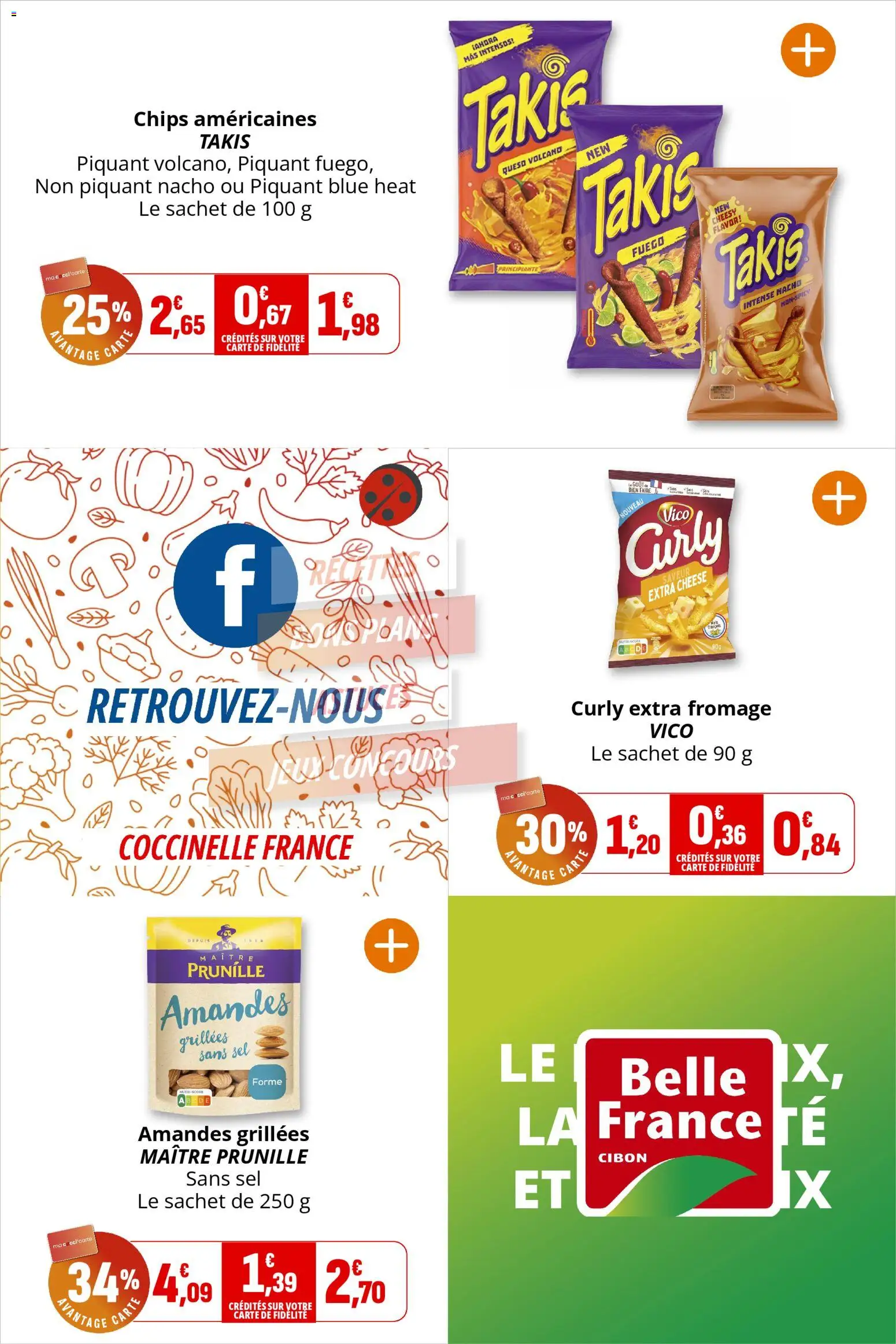 {H1} | Page: 28 | Produits: Sel, Fromage, Chips, Amandes