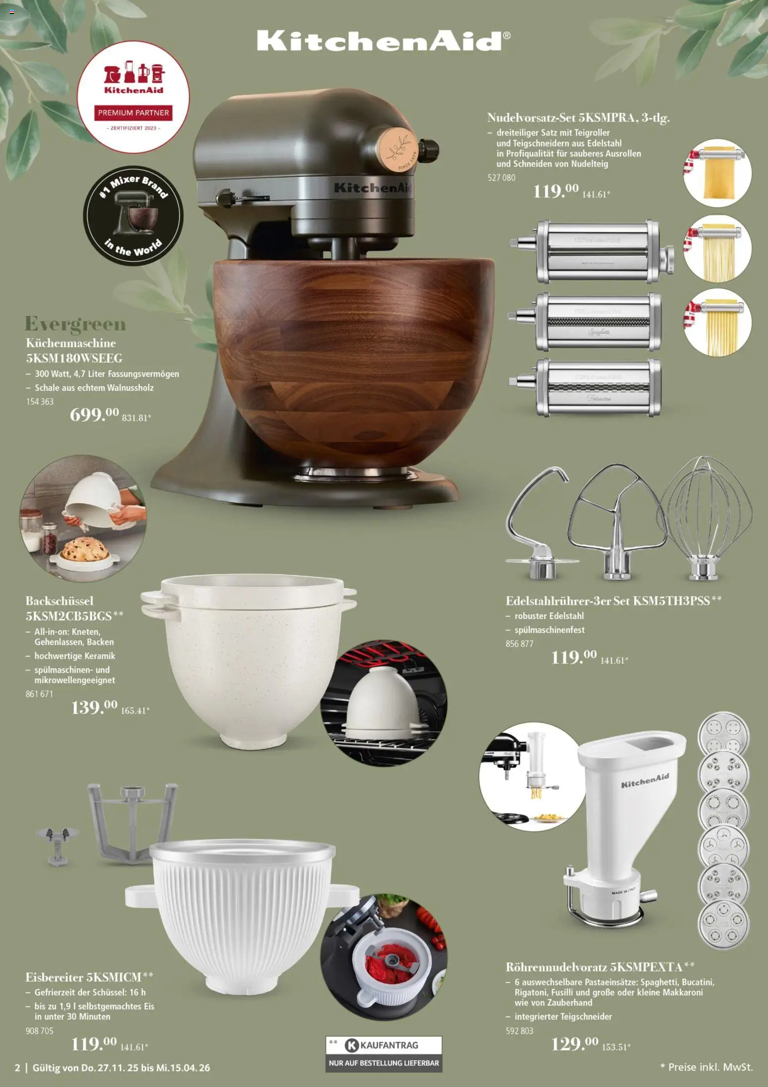 Selgros Kochen & Servieren – gültig ab 27.11.2025 | Seite: 2 | Produkte: Mixer, Eis