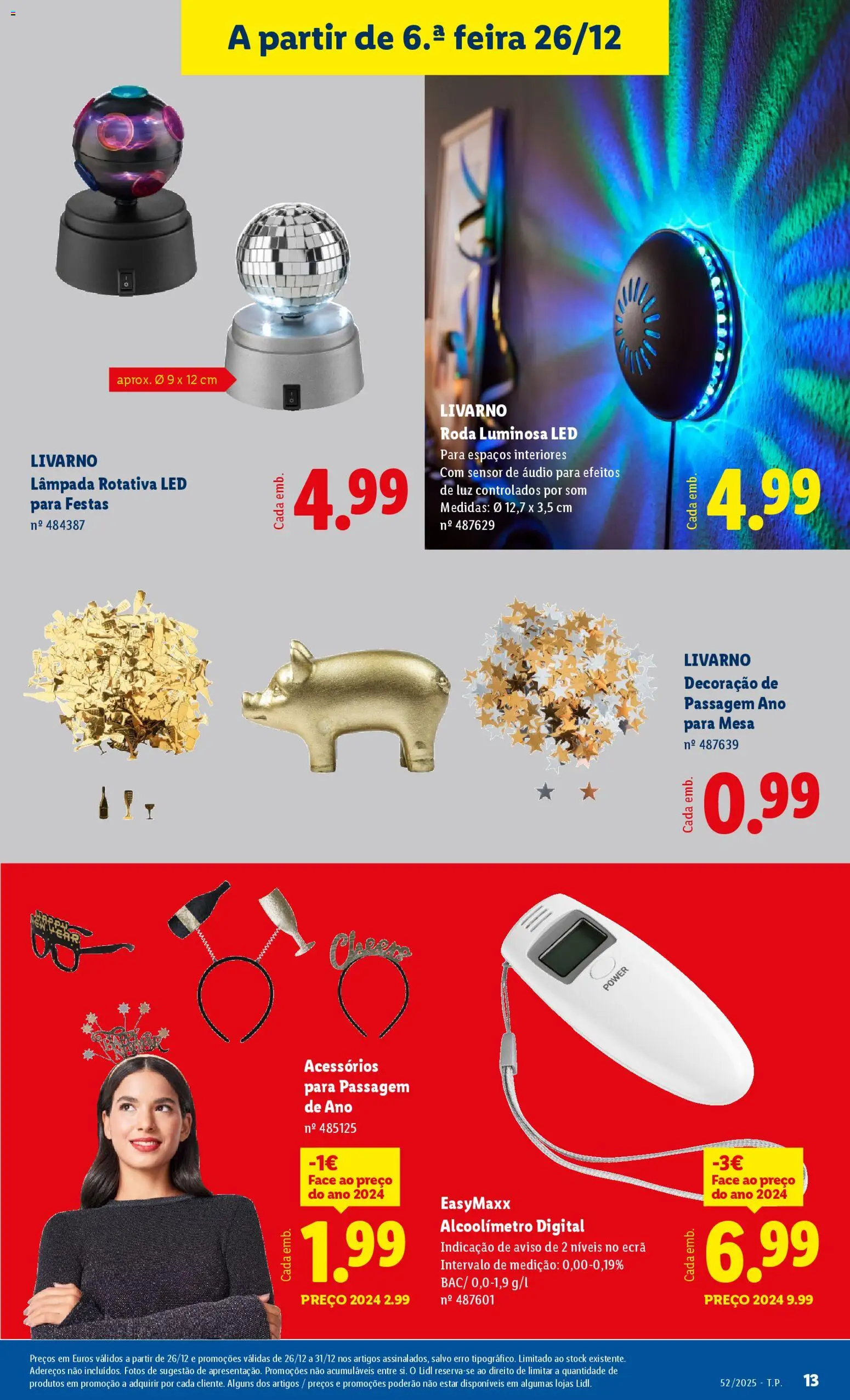 Lidl Novidades │ válido de 22.12.2025 | Página: 13 | Produtos: Audio, Mesa