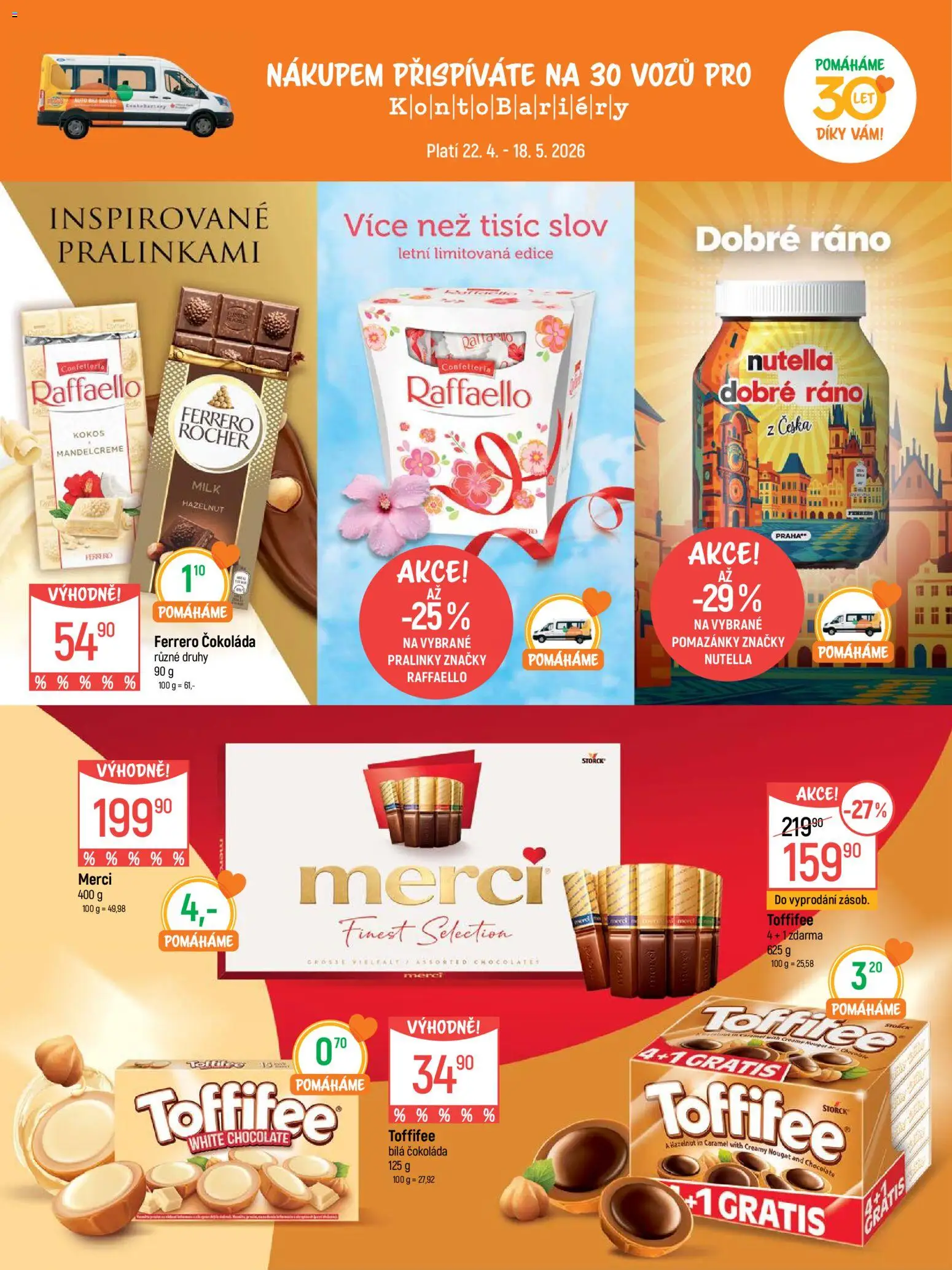 Globus leták - Trmice od 22.04.2026 | Strana: 12 | Produkty: Ferrero Rocher, Pomazánky, Čokoláda, Kokos