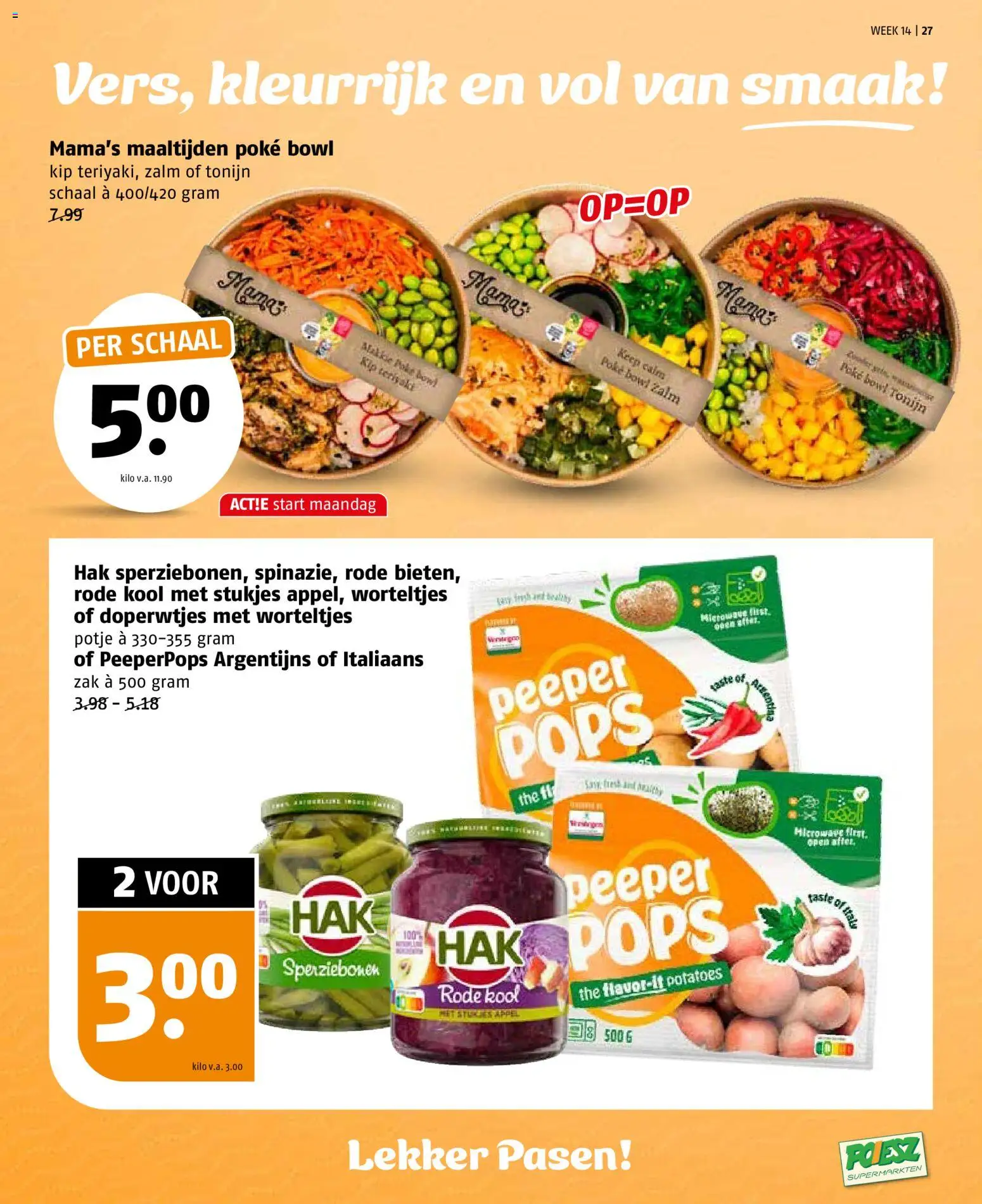 {H1} | Pagina: 27 | Producten: Kool, Zalm, Kip, Appel