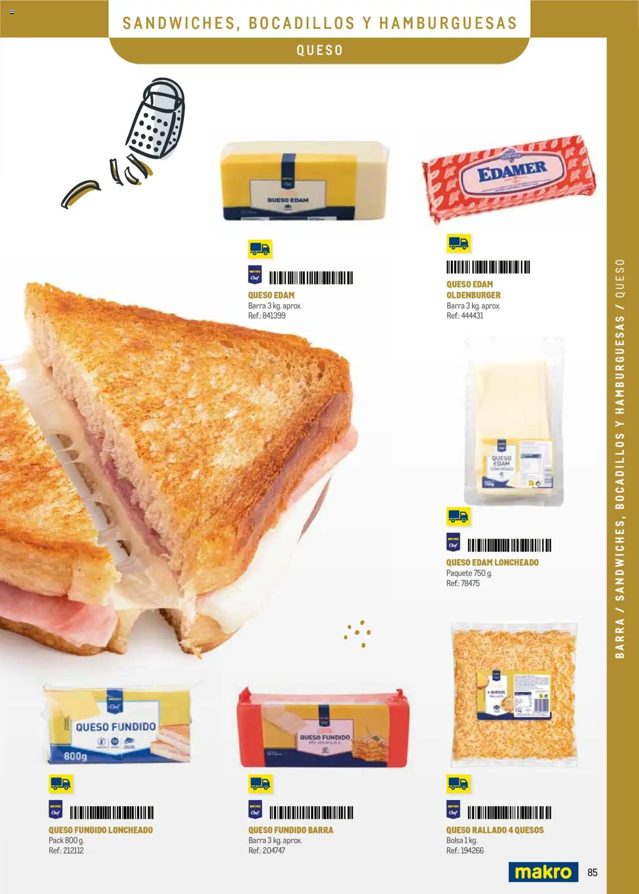 Makro - Menú y Barra Península │ válido desde el 08.09.2025 | Página: 85 | Productos: Γραβάτα, Queso, Bolsa, Loncheado