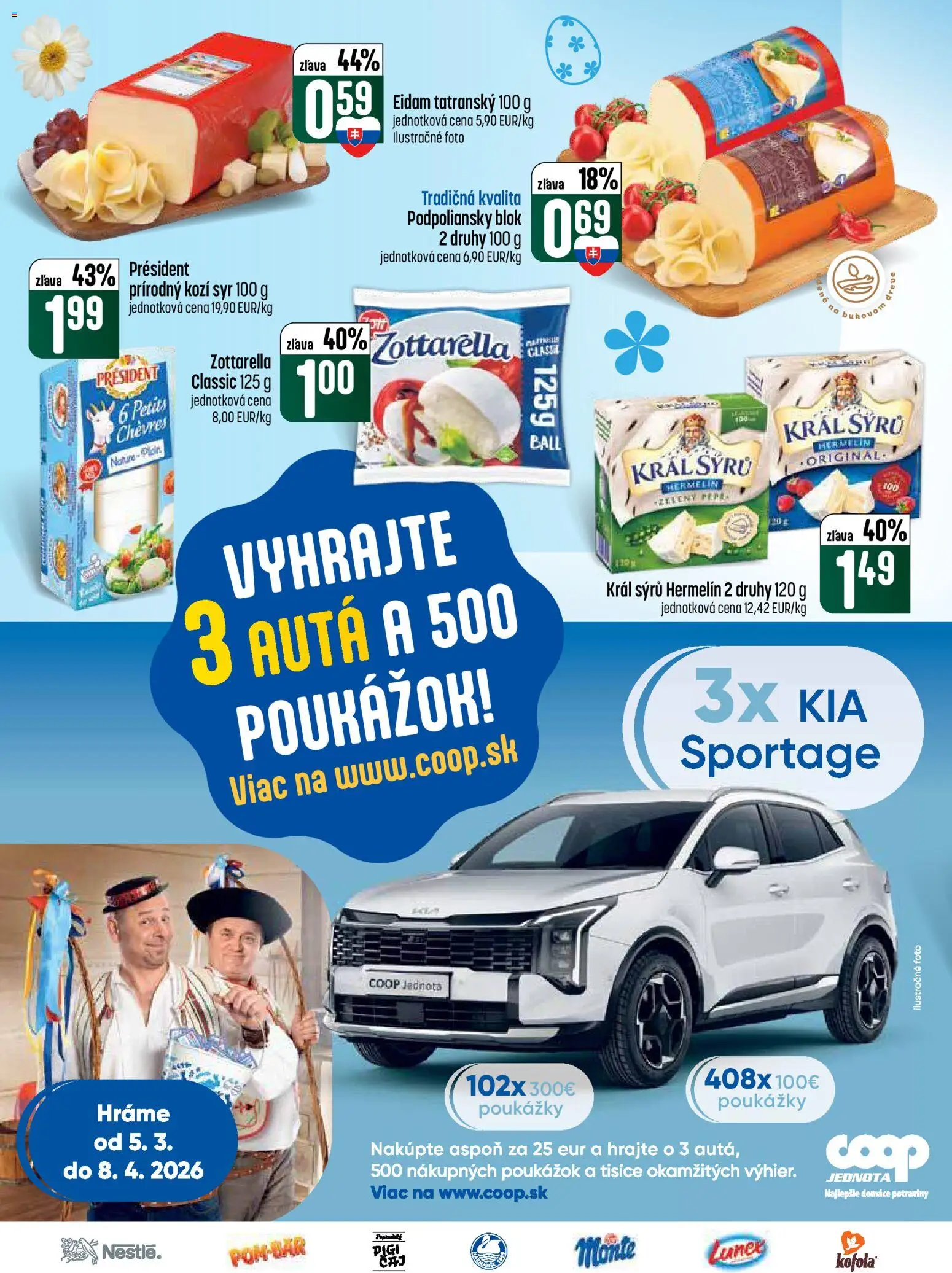 Nové COOP Jednota akcie – leták je platný od 19.03.2026 | Strana: 4 | Produkty: Syr, Eidam