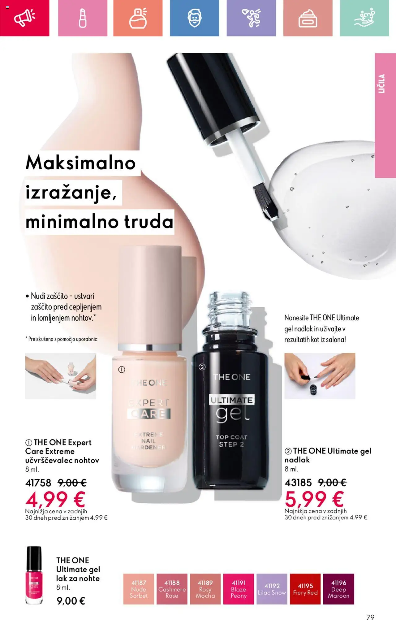 Oriflame katalog 11 │ velja od 03.08.2025 | Stran: 79 | Izdelki: Licila, Lak za nohte, Lak