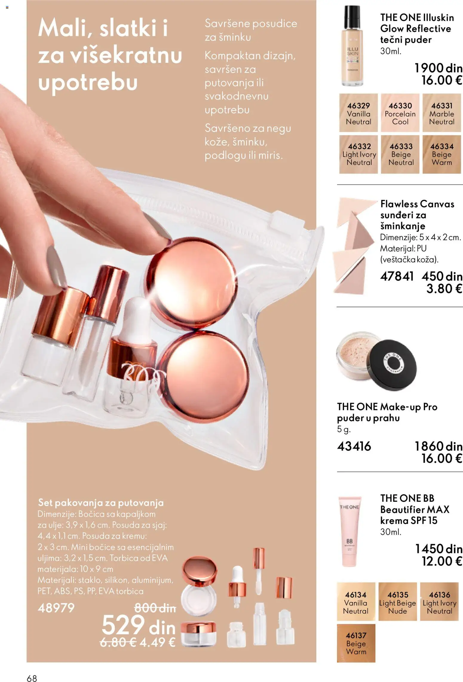 Oriflame katalog - važi od 28.01.2026 | Strana: 68 | Proizvode: Tečni puder, Puder, Krema, Ulje