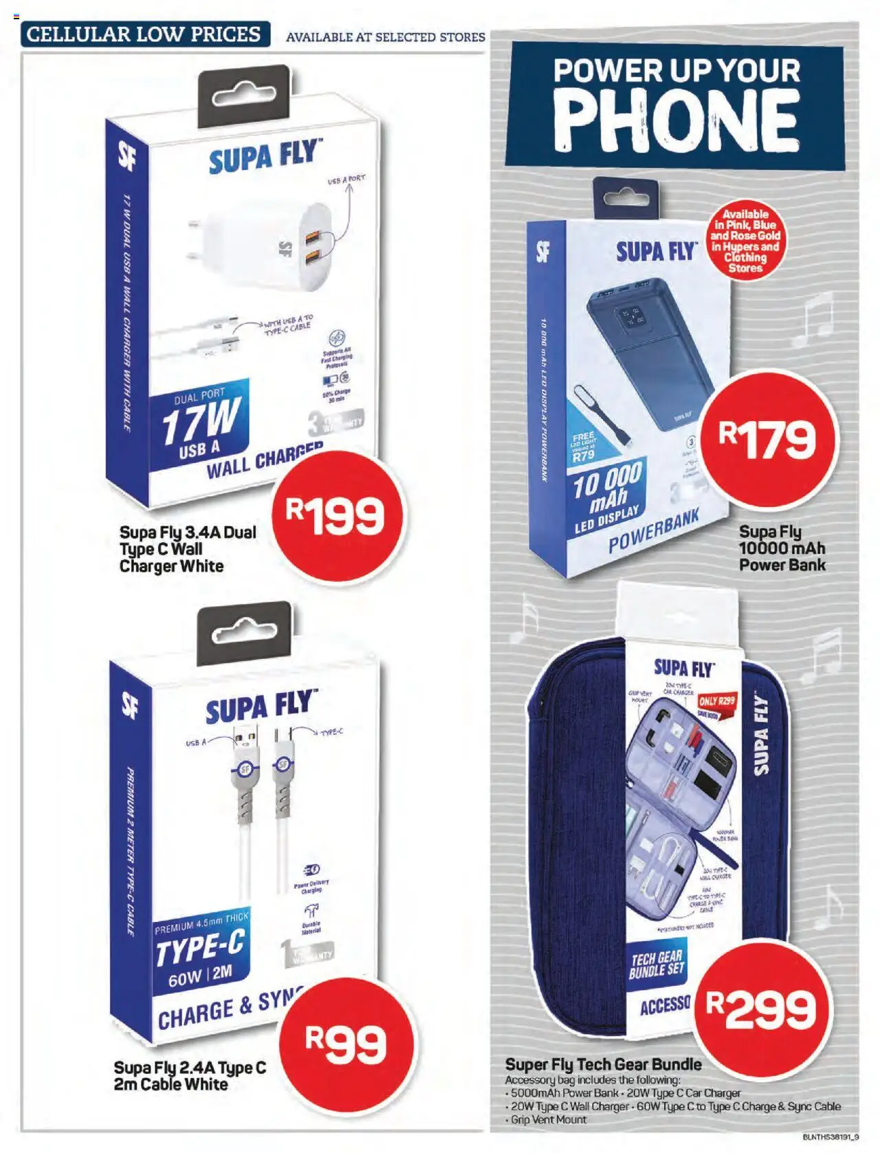 Pick n Pay - Cellular Specials │ valid from 11.08.2025 | Page: 9 | Products: Phone, Powerbank, Cable, USB